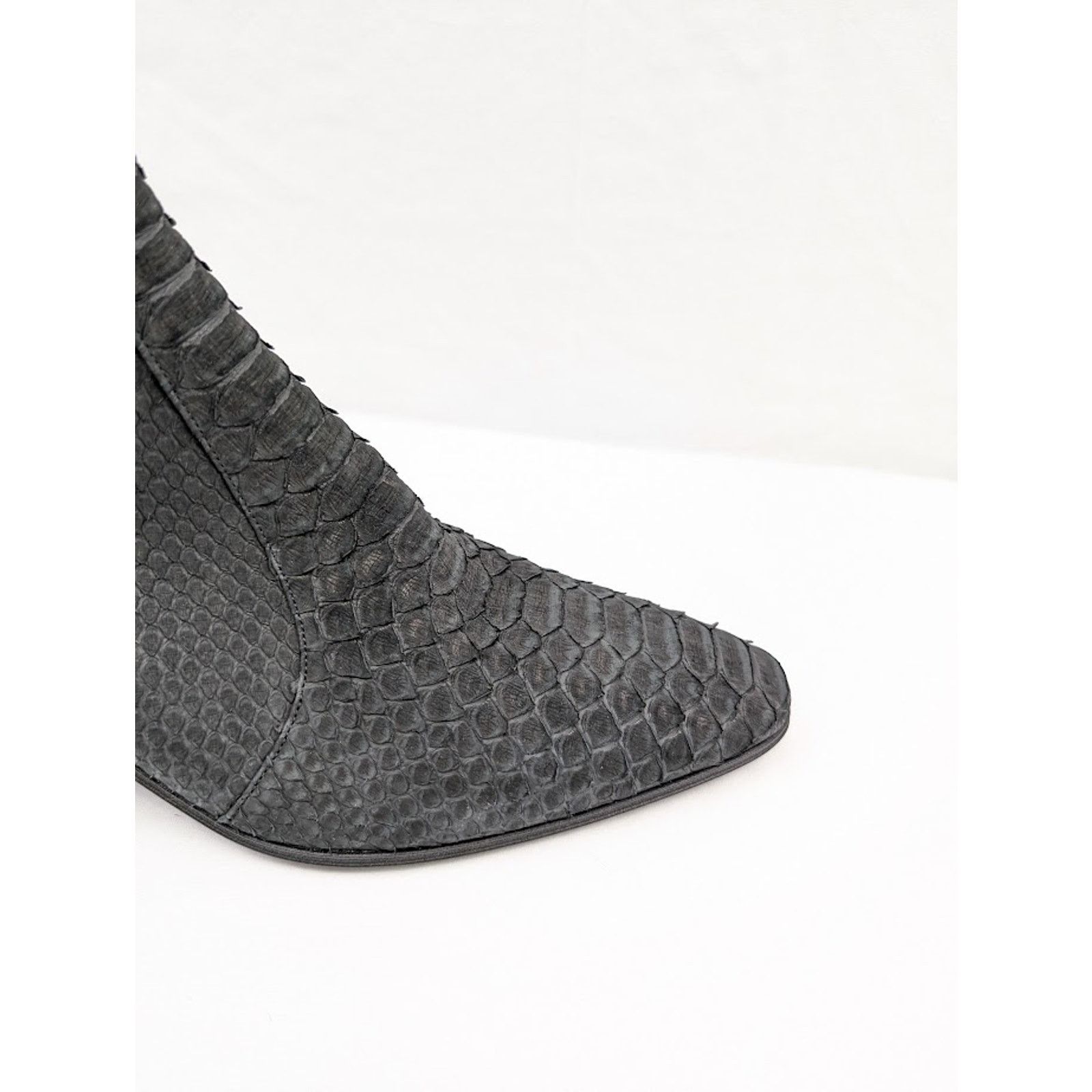 Saint Laurent Paris o1rshd1 Vassili 60 Pitone / Python Boots in Nero Size US 9 / EU 42 - 4 Thumbnail