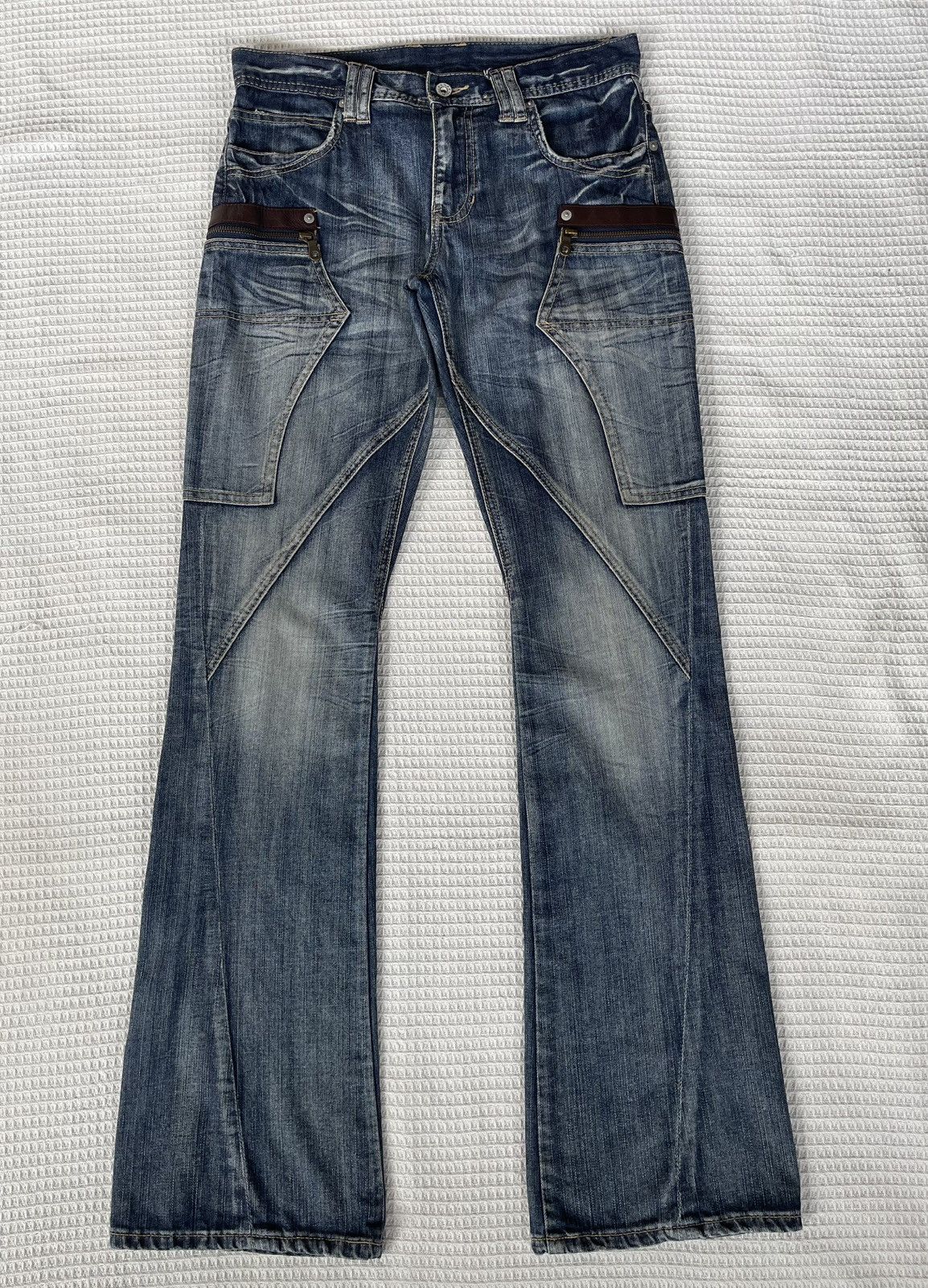 If Six Was Nine × Japanese Brand × Michel Klein Vintage’90s🔥MICHEL KLEIN🔥Side Pocket Bootcut Jeans Size US 31 - 1 Thumbnail