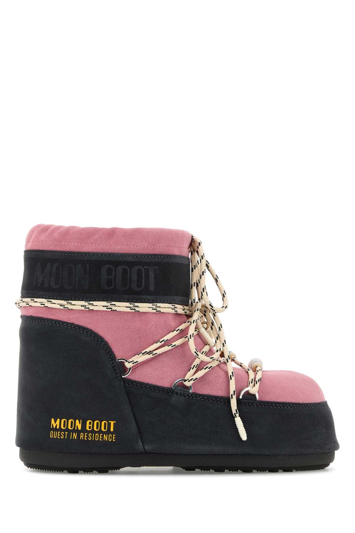 Moon Boot Two-Tone Suede Moon Boots X Guest In Residence Icon Low Ankle Boots Size US 10 / IT 40 - 1 Thumbnail