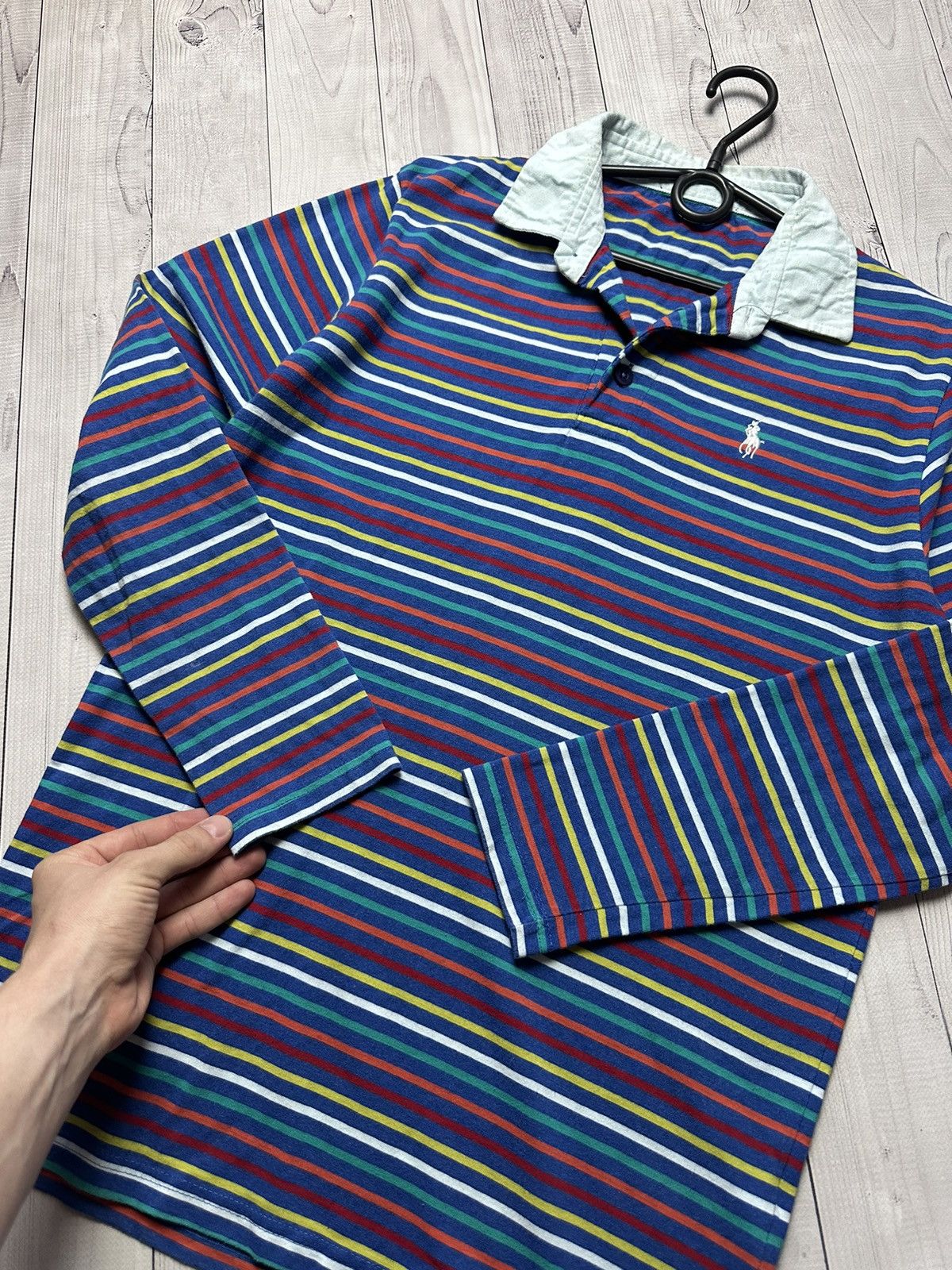 Polo Ralph Lauren × Vintage Vintage Rugby jersey polo Ralph Lauren striped rare size M Size US M / EU 48-50 / 2 - 3 Thumbnail