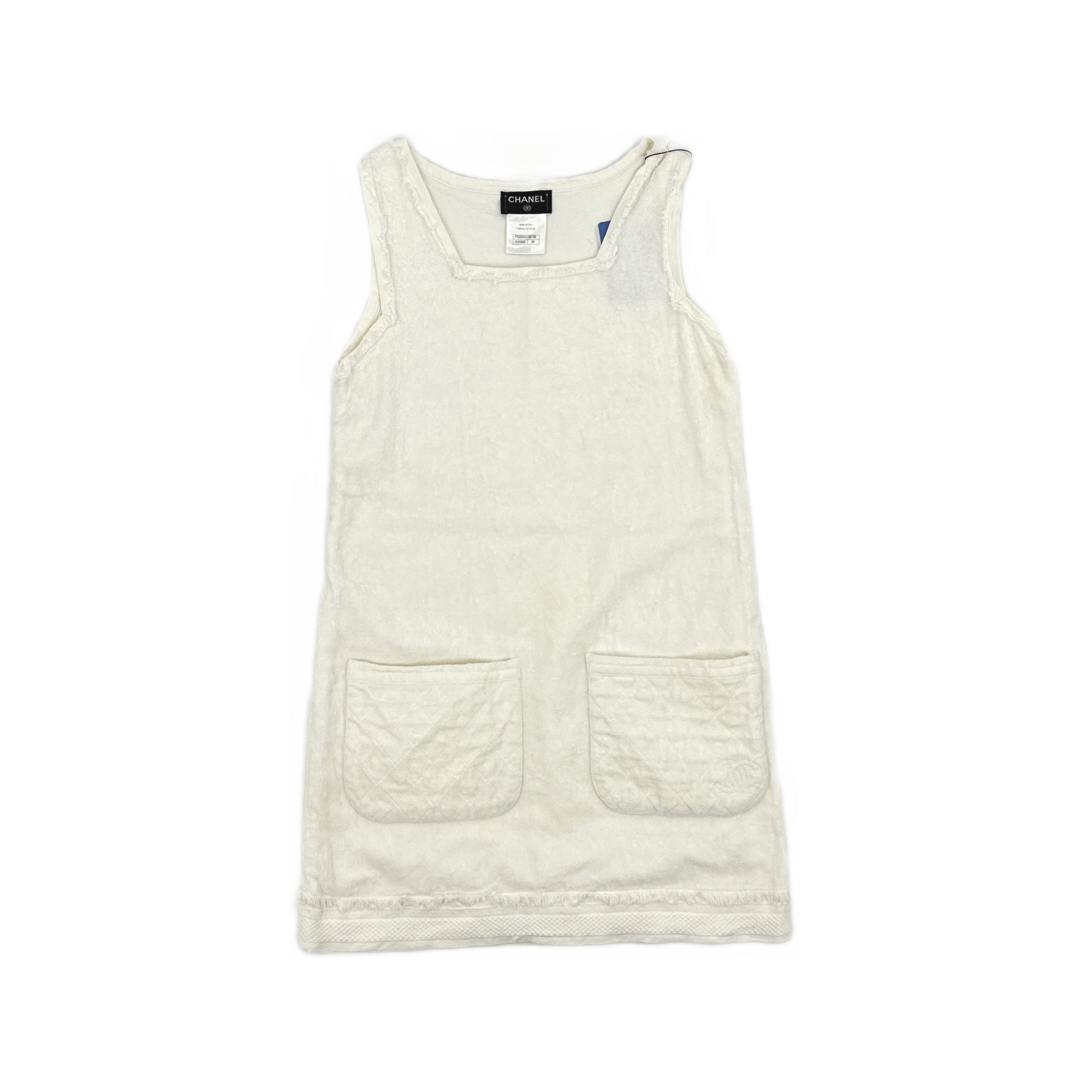 Chanel Chanel Towel Fabric Sleeveless Mini Dress Size 38 Size S / US 4 / IT 40 - 1 Thumbnail