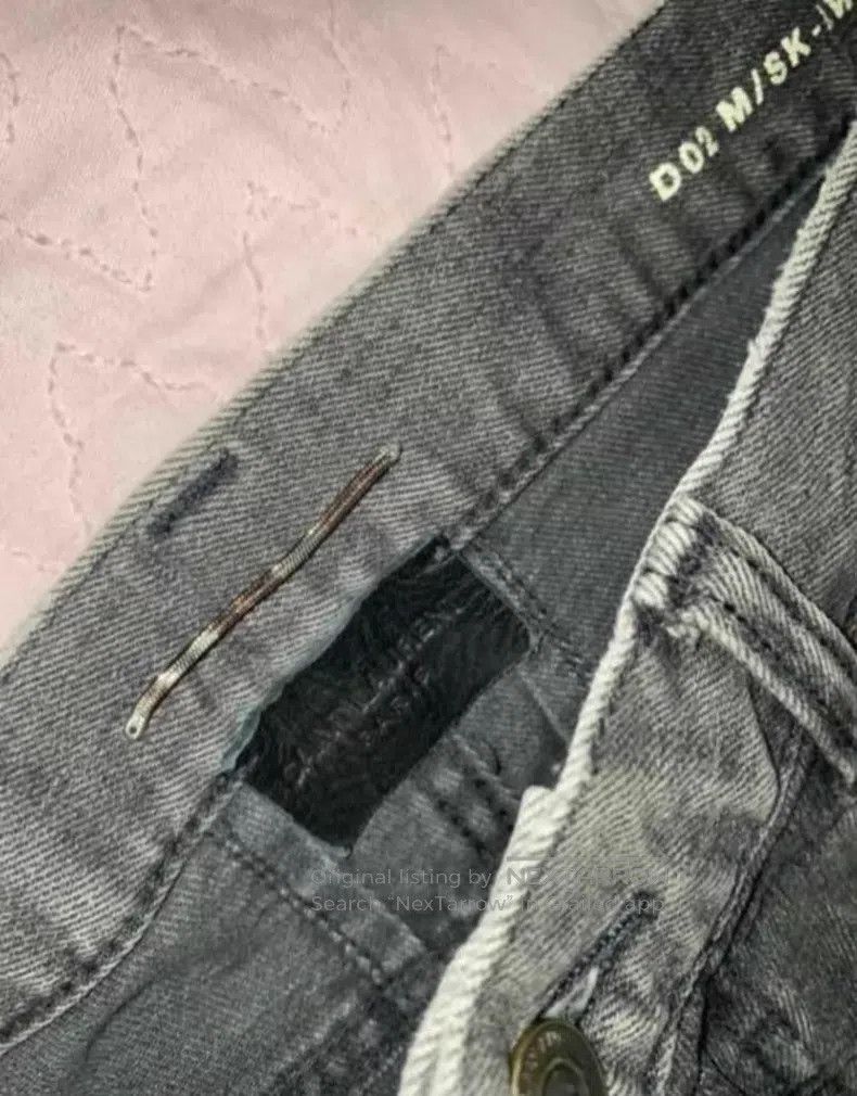 Saint Laurent Paris Saint Laurent Paris Classic Frayed Cat Whisker Washed Deni Size US 30 / EU 46 - 4 Thumbnail