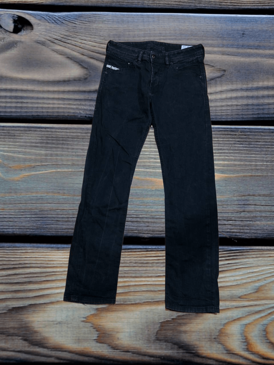 Vintage black jeans Logo Diesel BELTHER Y2K