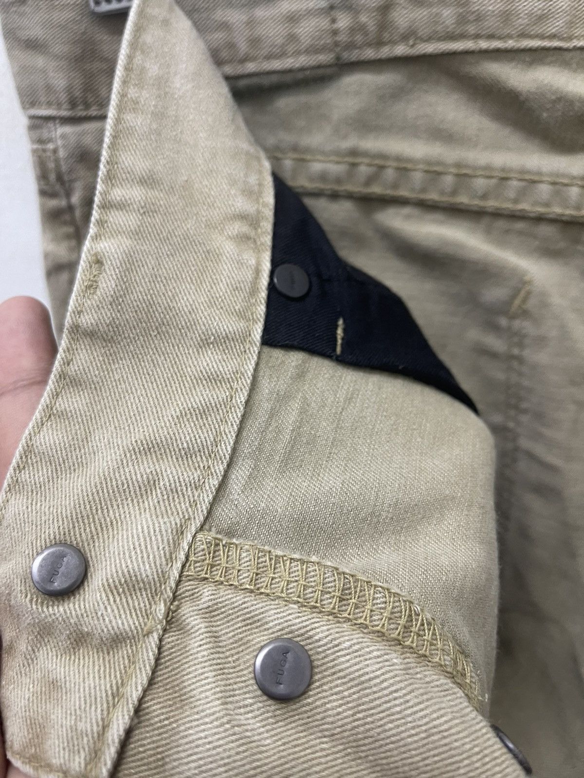 GOSTAR DE FUGA Rare Vintage FUGA Claw Mark Brown Coated Flare Denim Jeans Size US 31 - 9 Thumbnail
