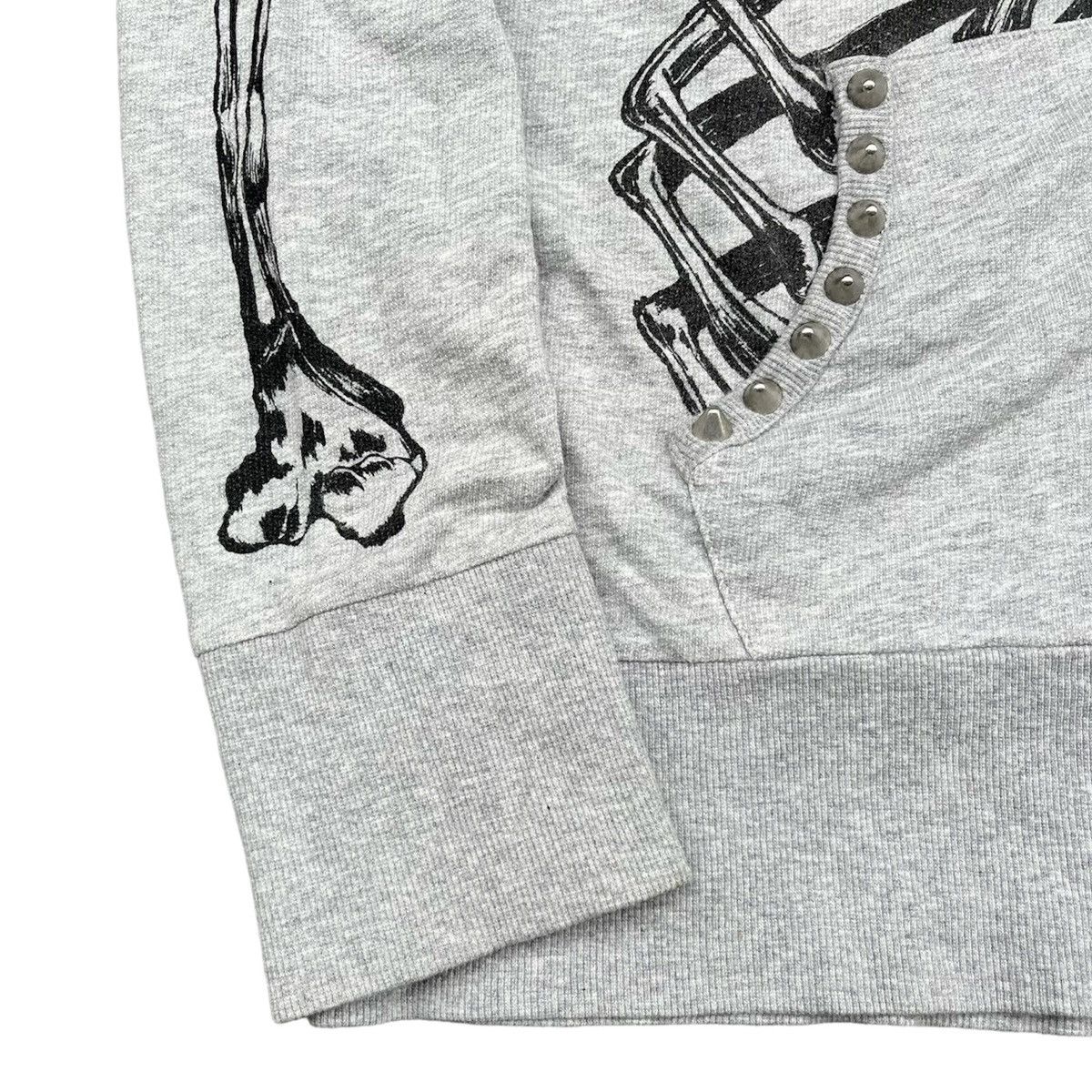 Seditionaries 2000s Glad News Skulls Skeleton Bone Full Zip Hoodie Lgb Goa Size US M / EU 48-50 / 2 - 13 Thumbnail