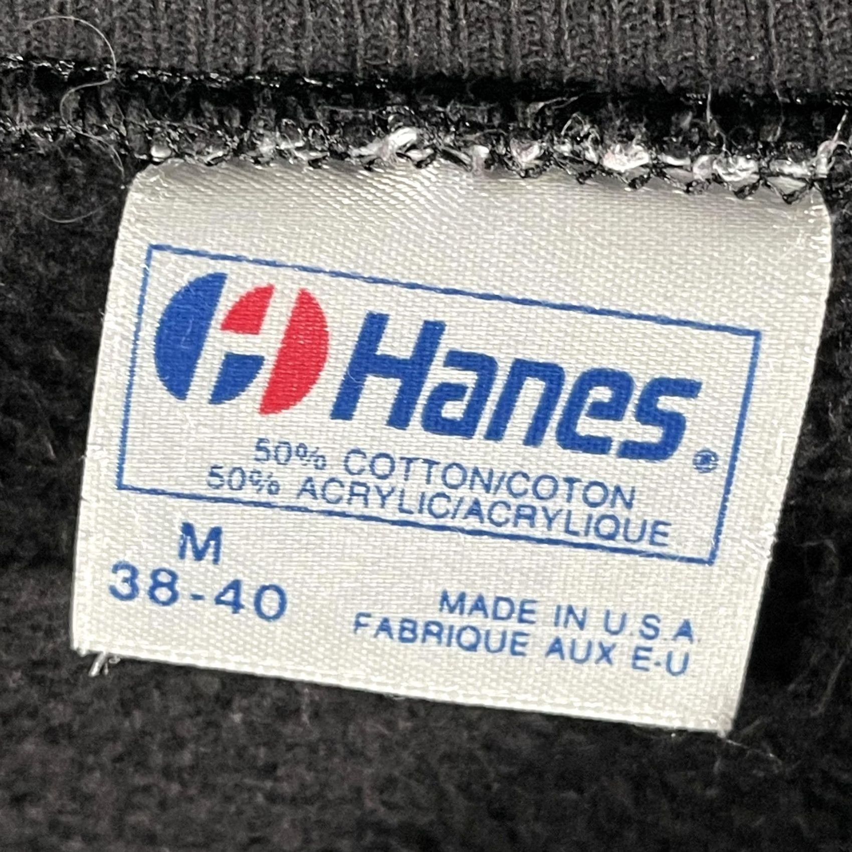 Hanes VINTAGE Hanes Sweatshirt Mens Medium Black Tiger Graphic Crewneck USA 80s Size US M / EU 48-50 / 2 - 5 Thumbnail