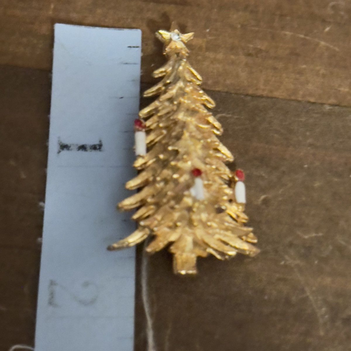 Vintage Vintage Roma gold tone Christmas tree brooch Size ONE SIZE - 3 Thumbnail