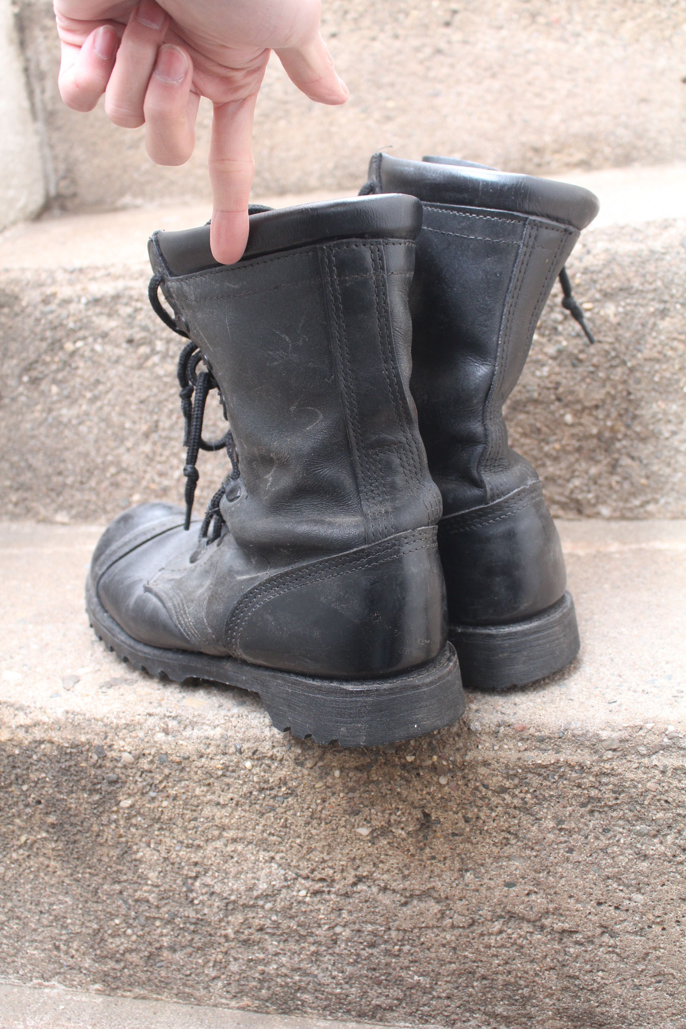 Corcoran Vintage 1525 Made in USA Black Field Combat Boot Size US 8.5 / EU 41-42 - 5 Thumbnail