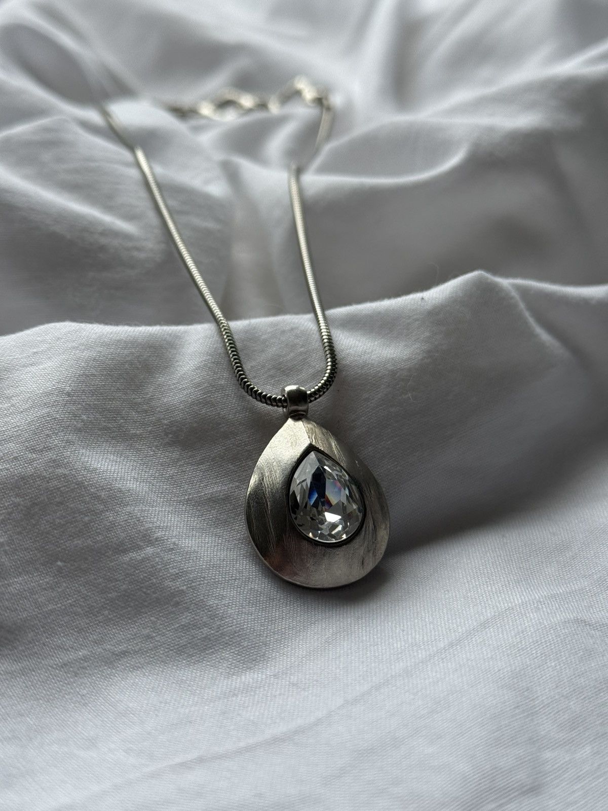 Yves Saint Laurent YSL Vintage Crystal Swarovski Necklace