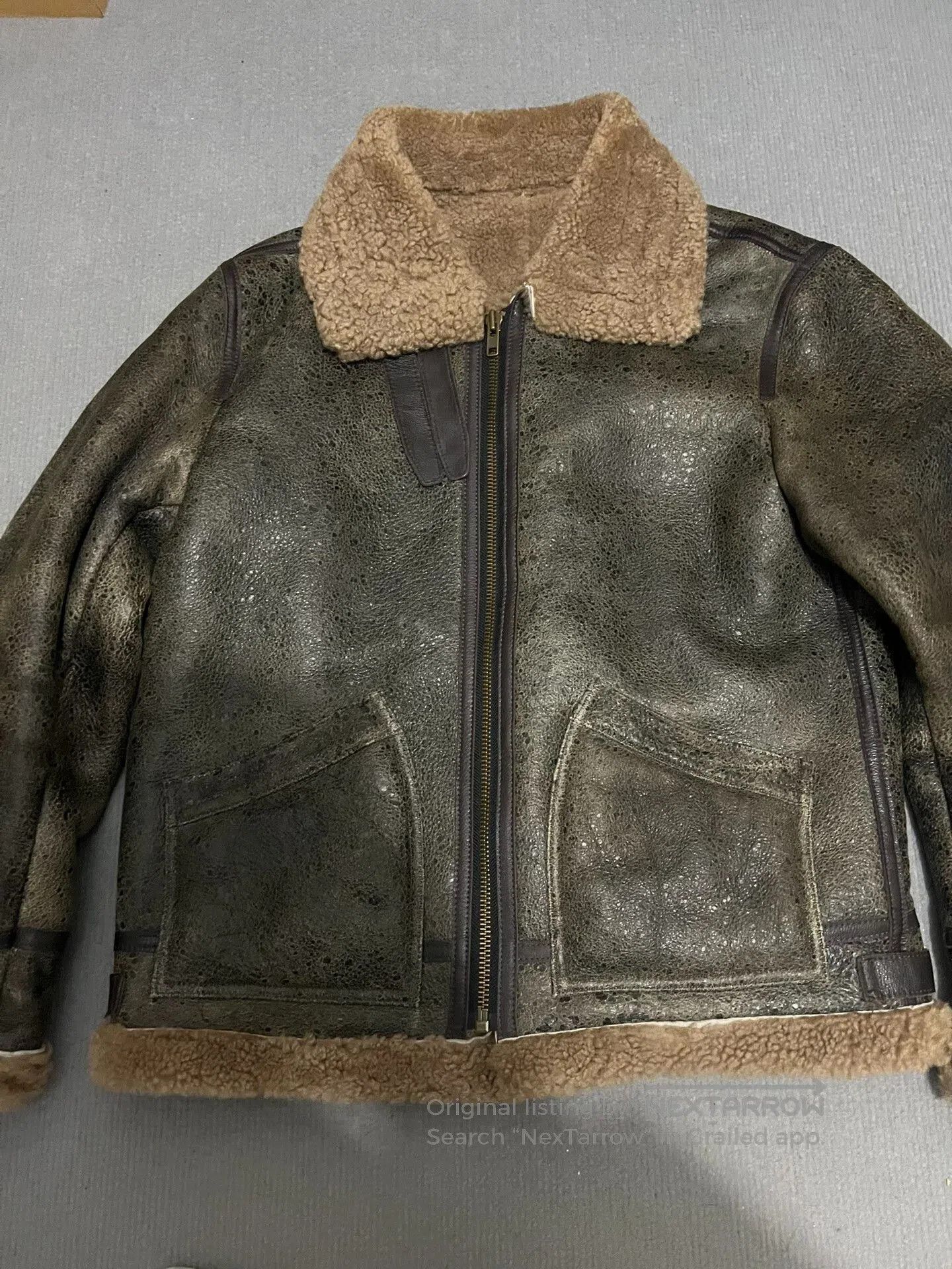 Vintage Vintage Shearling Leather Jacket XXL. Size US XXL / EU 58 / 5 - 1 Thumbnail