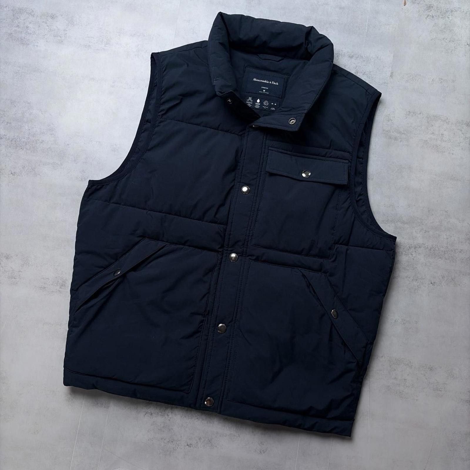 Abercrombie & Fitch Y2K Navy Abercrombie & Fitch Grunge Puffer Vest Size US M / EU 48-50 / 2 - 2 Thumbnail