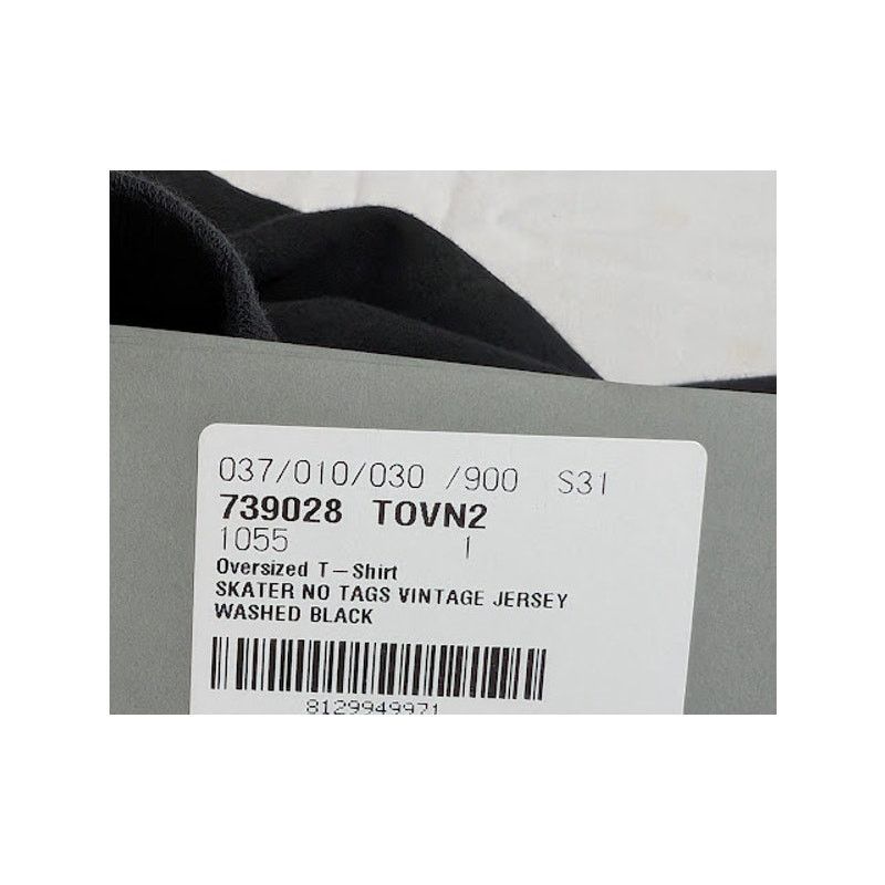 Balenciaga o1rshd1 Q:3 / Oversized T-Shirt in Washed Black Size US S / EU 44-46 / 1 - 21 Thumbnail