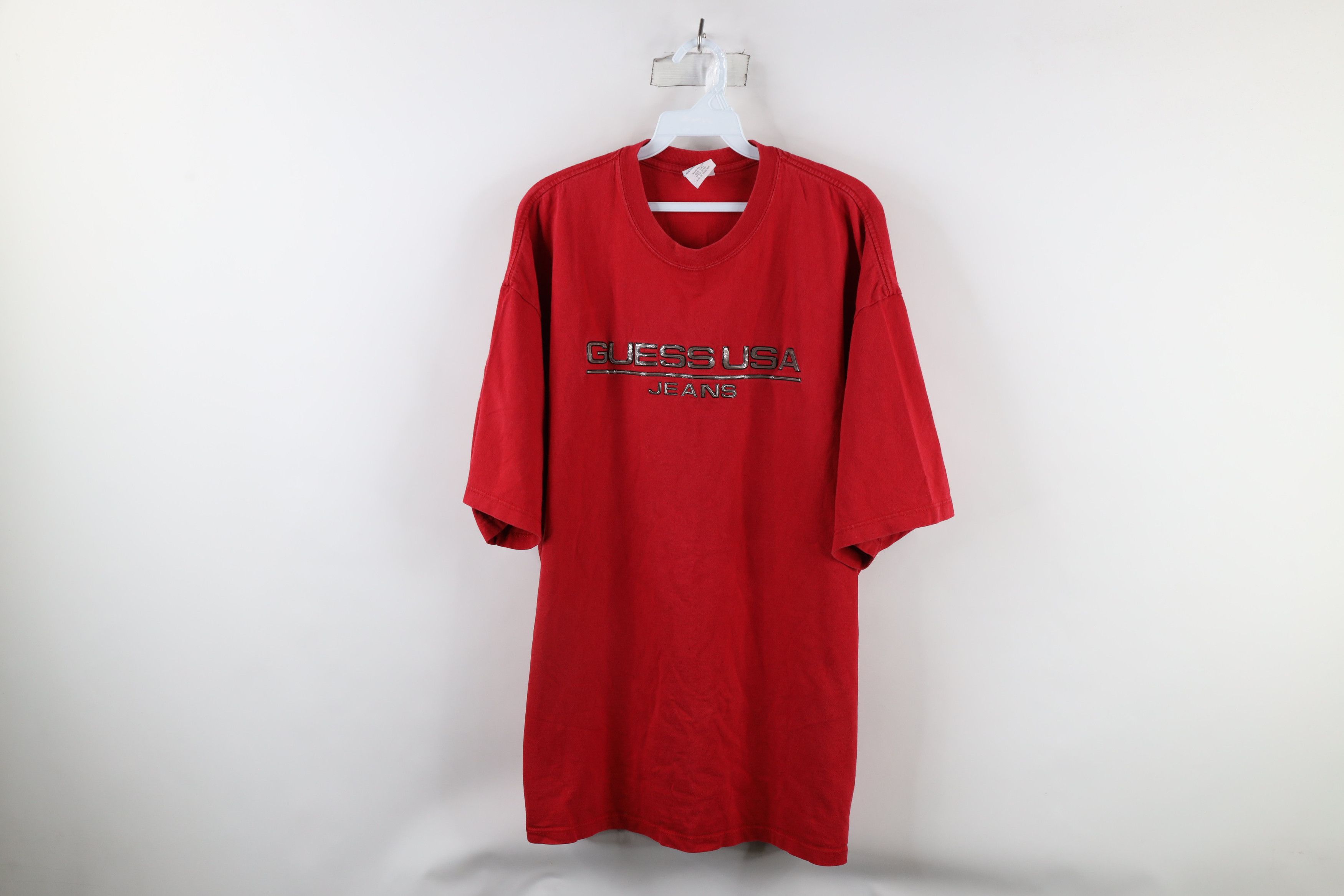 Red guess shirt sales