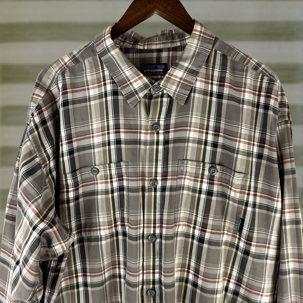 Patagonia Patagonia Shirt Mens 2XL Gray Plaid Organic Cotton Button Up Long Sleeve Mens Size US XXL / EU 58 / 5 - 1 Thumbnail