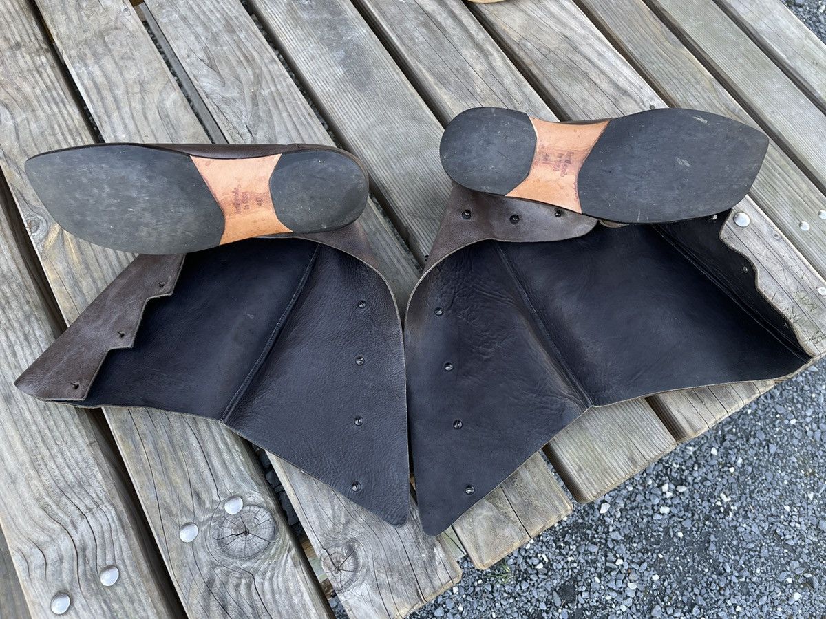 CYDWOQ RARE RUGGED Hand Made USA Leather Knee High Hessian Boots 40 Size US 9.5 / IT 39.5 - 17 Thumbnail
