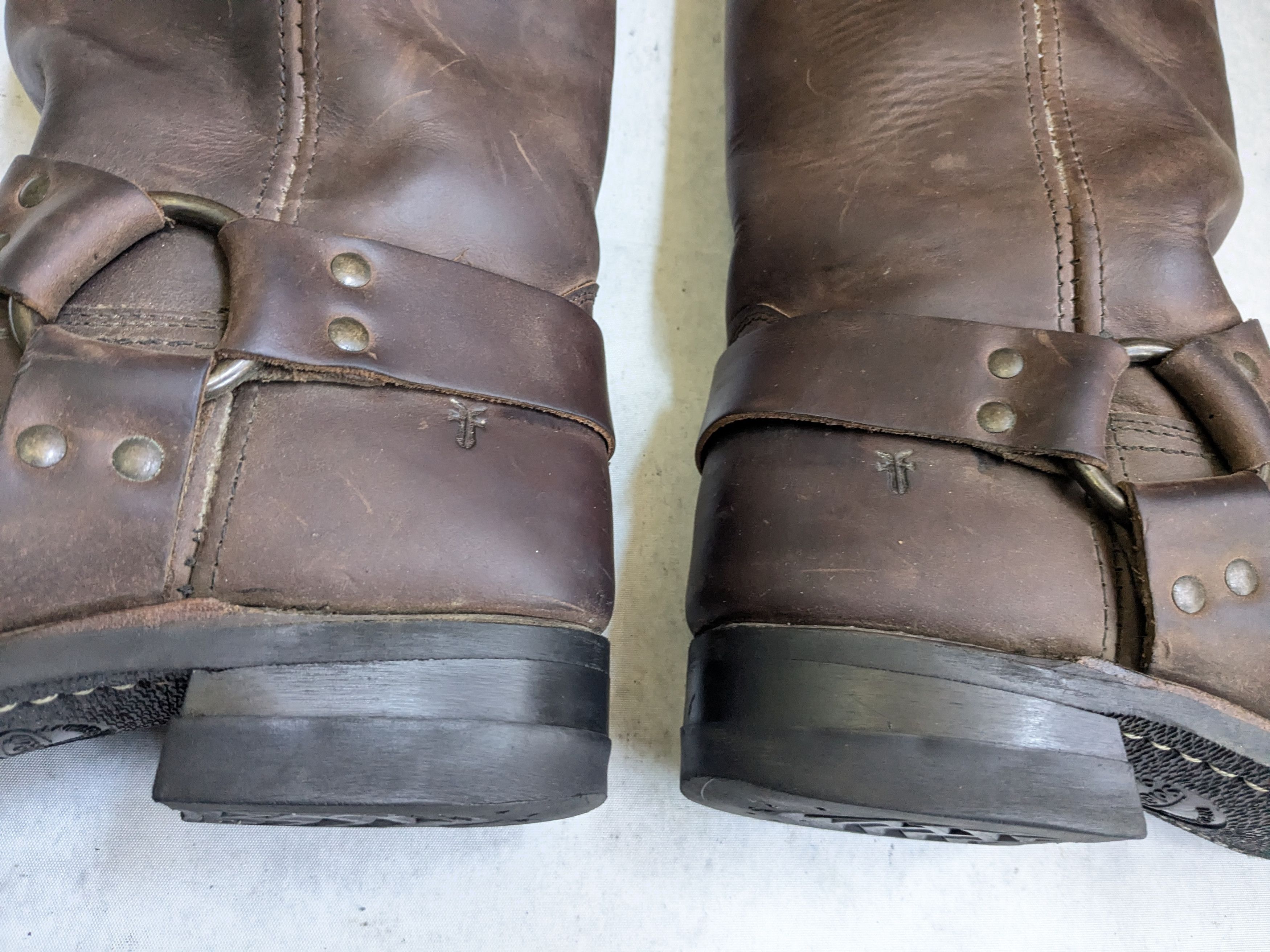 Frye Frye Harness Boots Brown 10.5 M Leather Straps Size US 10.5 / EU 43-44 - 6 Thumbnail