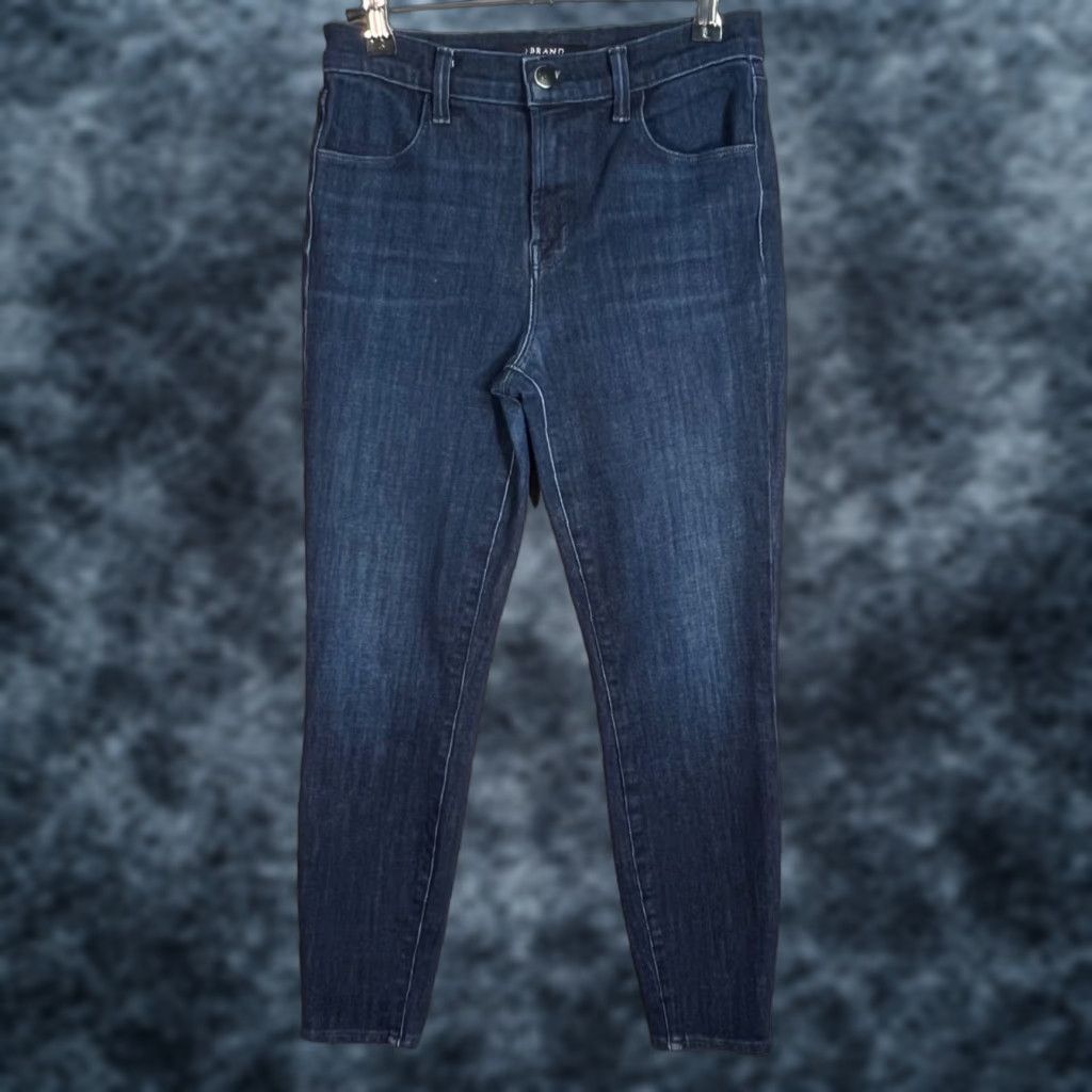 J Brand Alana High-Rise Skinny Jeans 26 Blue Dark Wash Denim Womens