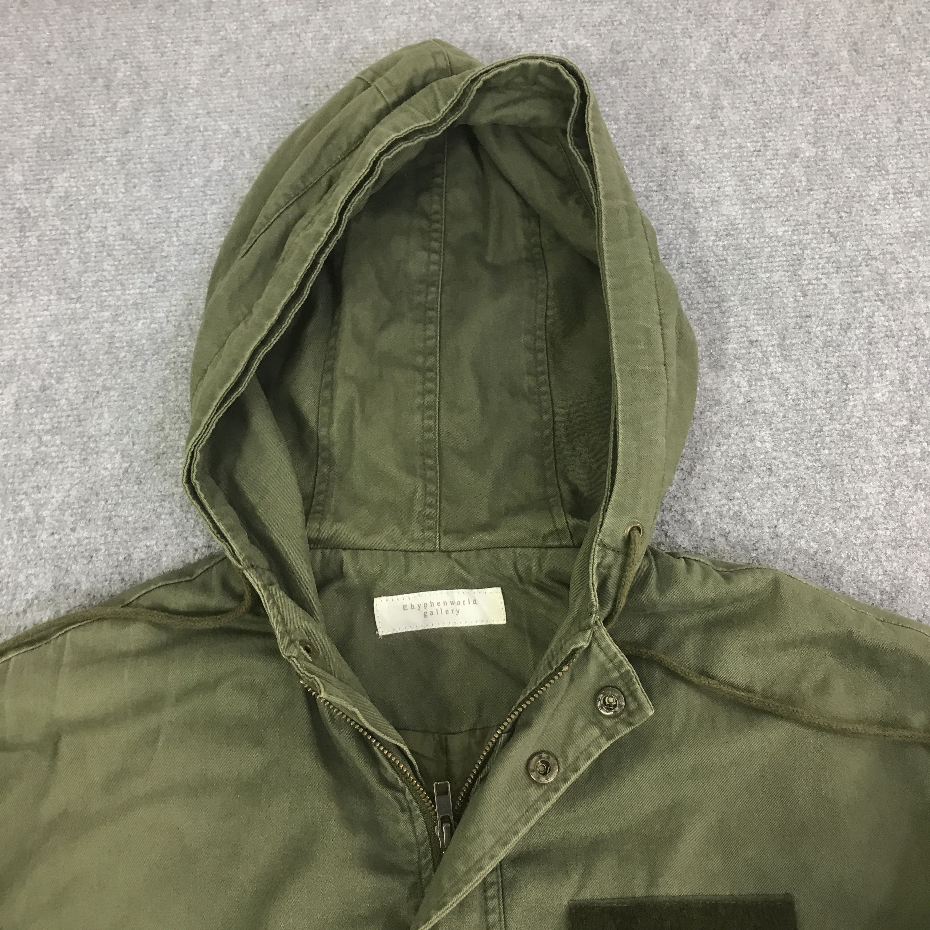 Japanese Brand EHYPHENWORLD GALLERY CROPPED JACKET HOODIE K134B2 Size US L / EU 52-54 / 3 - 8 Thumbnail