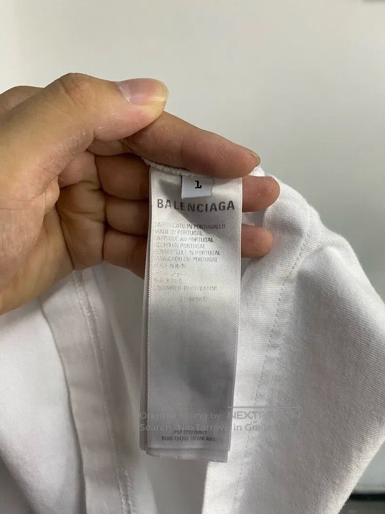 Balenciaga Balenciaga Logo Letter Embroidered Short Sleeve T-Shirt Size US S / EU 44-46 / 1 - 6 Thumbnail