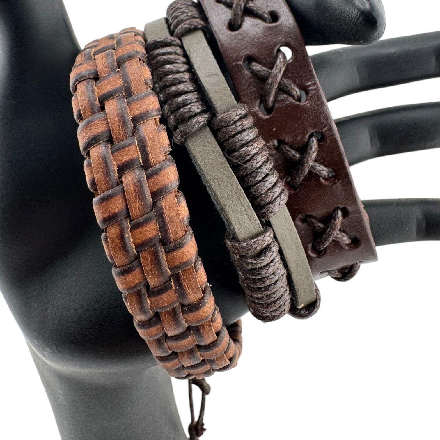 Other Chaos & Rebellion Triple Leather Cuffs Rebels & Daydreamers Size ONE SIZE - 1 Thumbnail