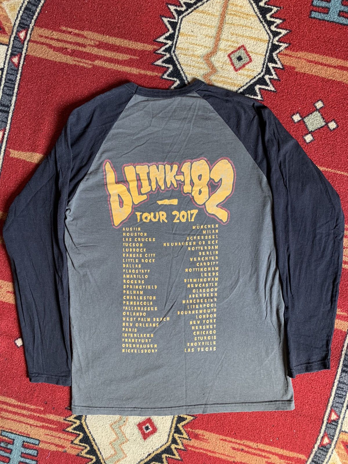 Band Tees × Vintage Blink182 Tour 2017 Raglan Tees Size US M / EU 48-50 / 2 - 2 Thumbnail