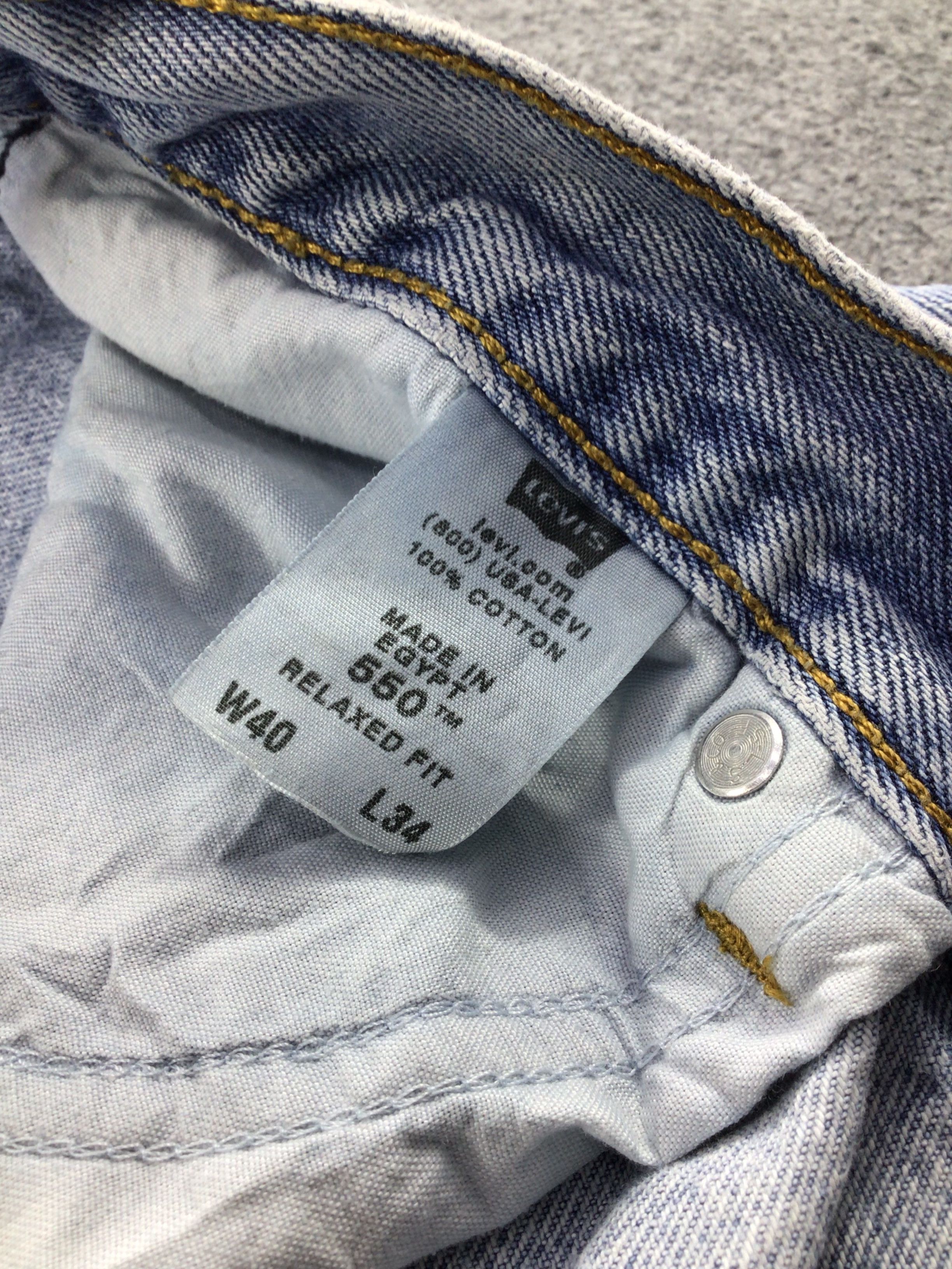 Levi's Vintage Levi's 550 Jeans Light Wash Denim KJ242 Size US 38 / EU 54 - 10 Thumbnail