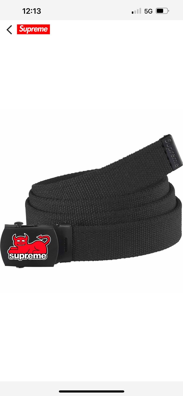 Supreme Supreme x Toy Machine Webbing Belt | Grailed
