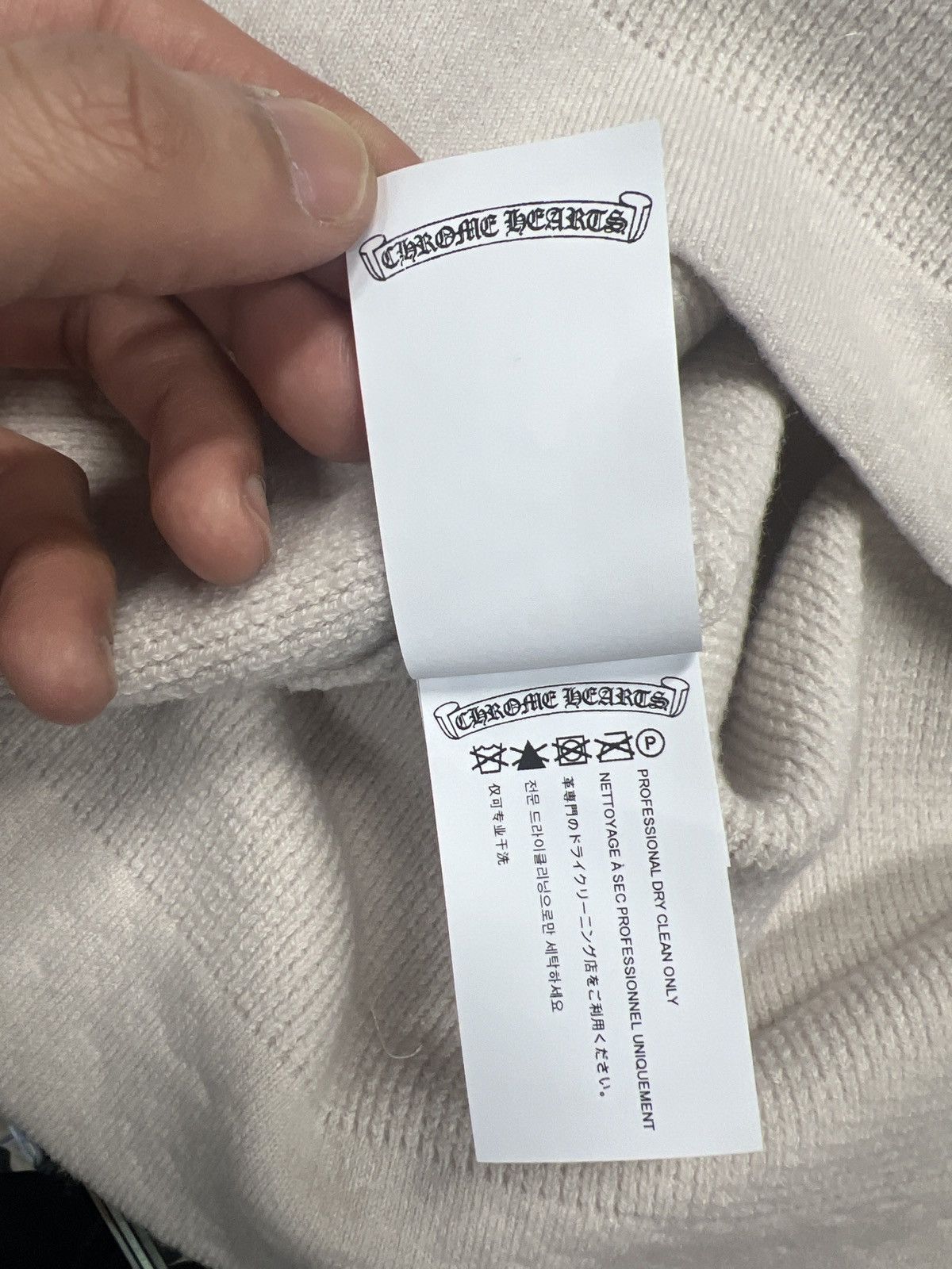 Chrome Hearts BRAND NEW CHROME HEARTS CASHMERE LONGSLEEVE Size US XL / EU 56 / 4 - 5 Thumbnail