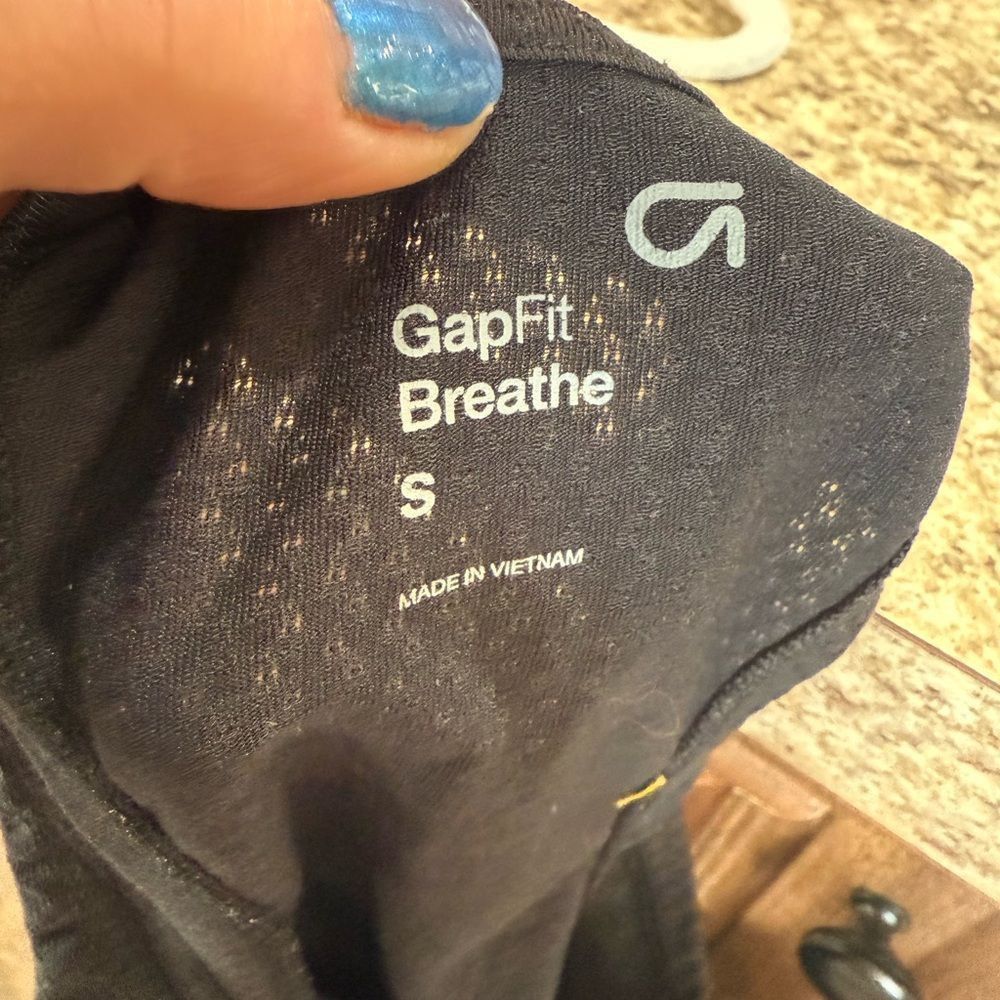 Gap GAP Black Fitted Tank Top with Scoop Neckline Size S / US 4 / IT 40 - 5 Thumbnail