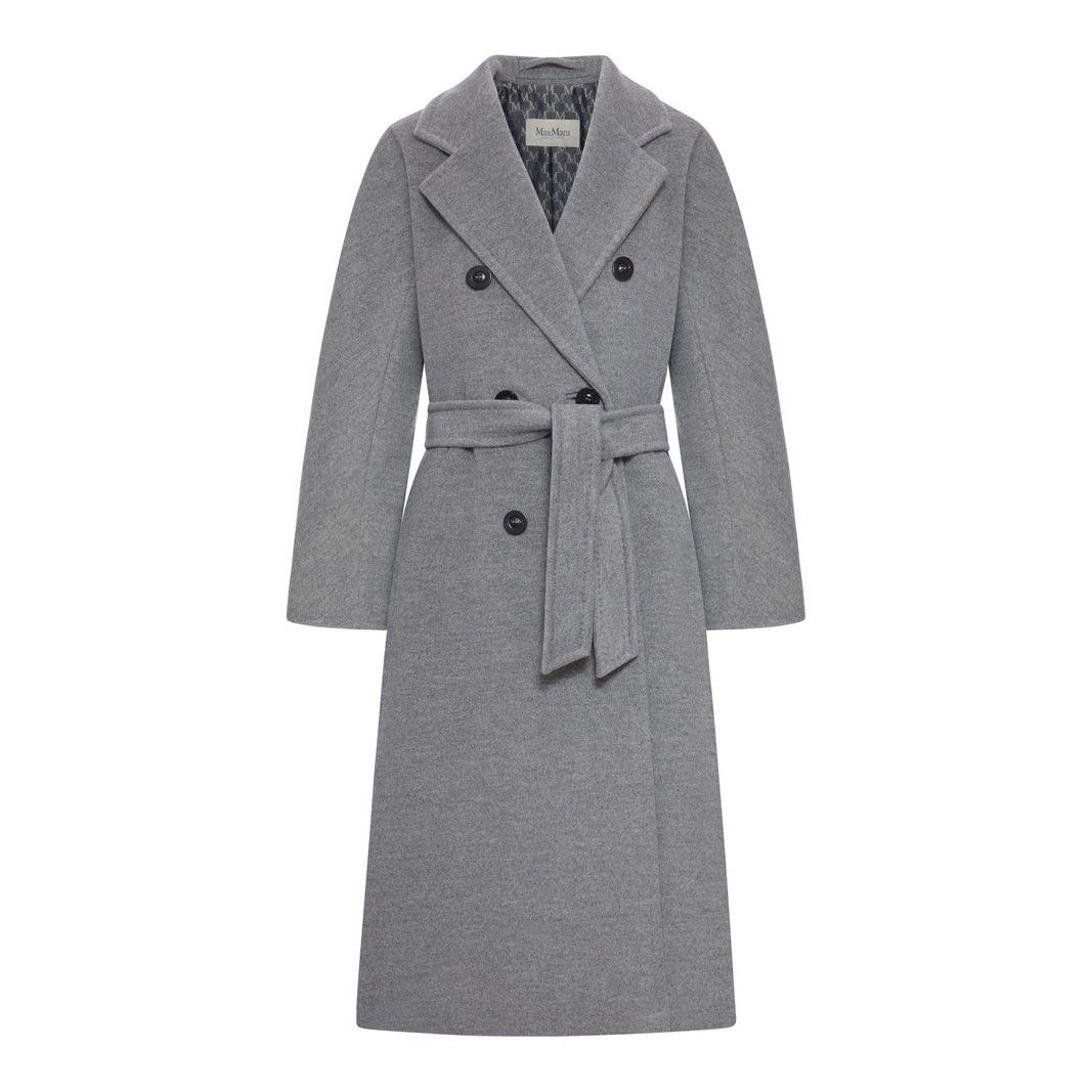Max Mara MAX MARA Madame Light Gray Wool/Cashmere Coat New & Authenti Size XXS / US 00 / IT 34 - 1 Thumbnail
