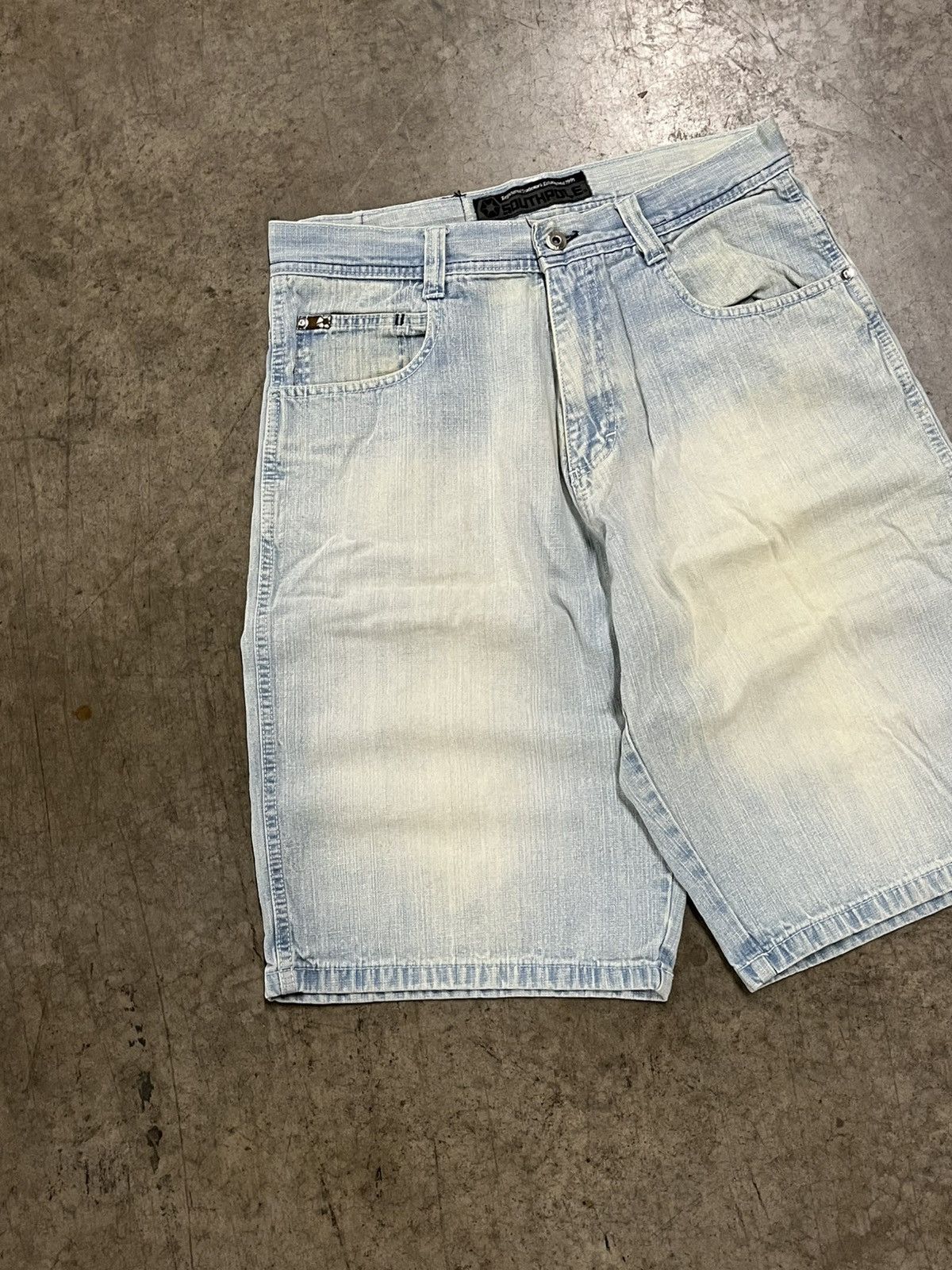 Southpole × Vintage Southpole y2k baggy jorts faded denim skater streetwear hype Size US 32 / EU 48 - 7 Thumbnail