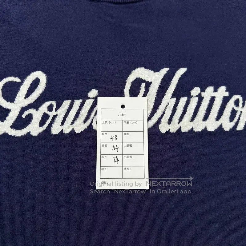 Louis Vuitton Louis Vuitton Blue Cotton Men's T-Shirt . Size US M / EU 48-50 / 2 - 5 Thumbnail