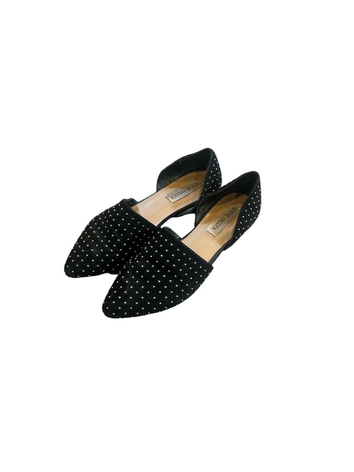Steve Madden Steve Madden Shoes Size 7.5M Flats Black Suede Stud Talent Grailed