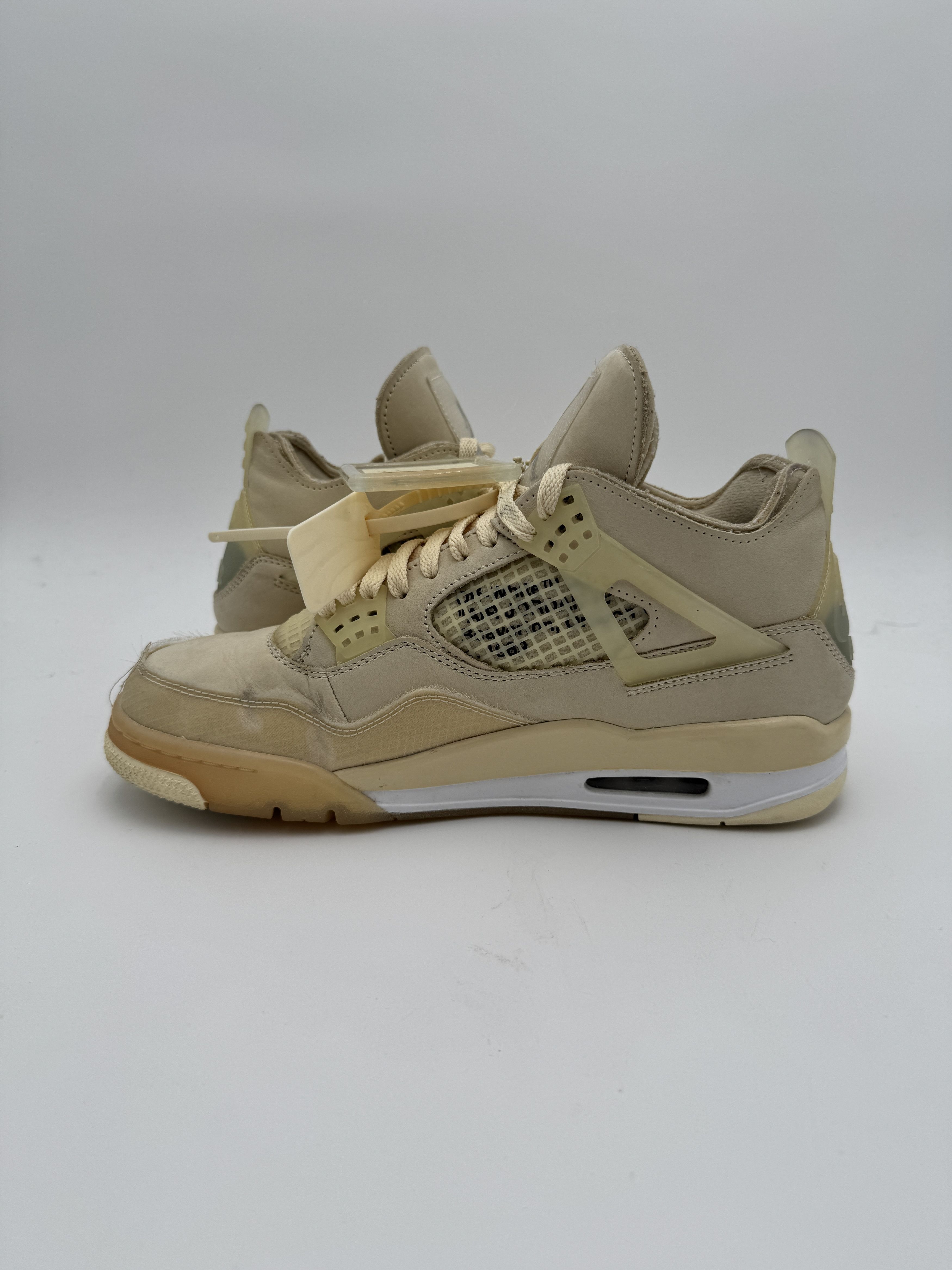 Jordan Brand × Off-White OFF-WHITE Nike Air Jordan 4 Sail White Size US 9 / EU 42 - 7 Thumbnail