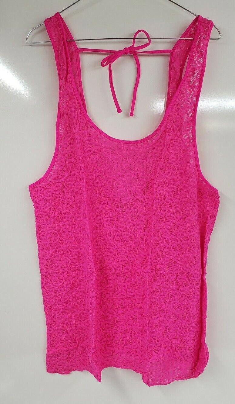 Designer NWT Victoria's Secret Pink Lace Cover-up Size Large Size L / US 10 / IT 46 - 1 Thumbnail