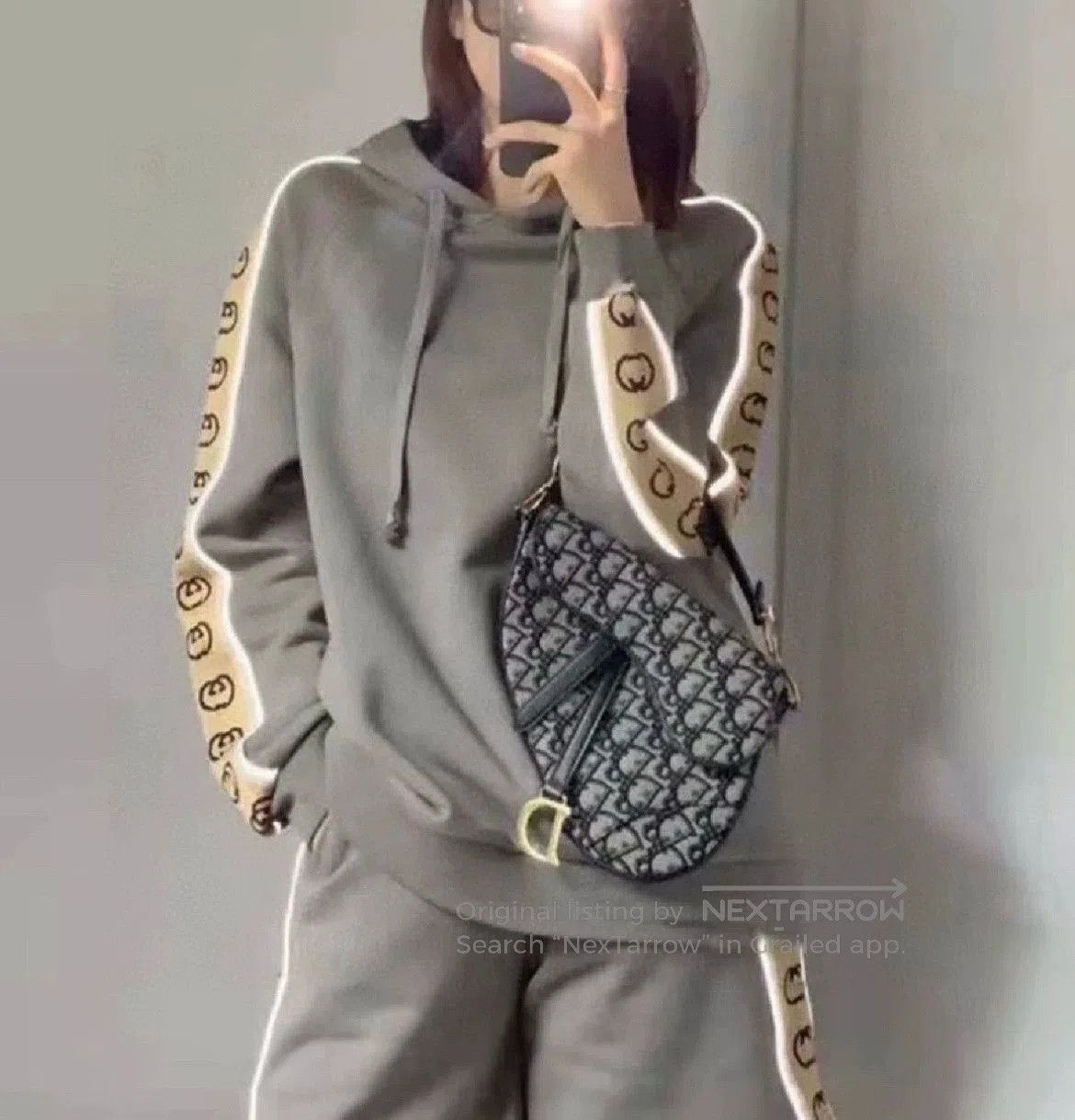 Gucci gucci gray brown hooded sweatshirt size xs. Size US XS / EU 42 / 0 - 9 Thumbnail