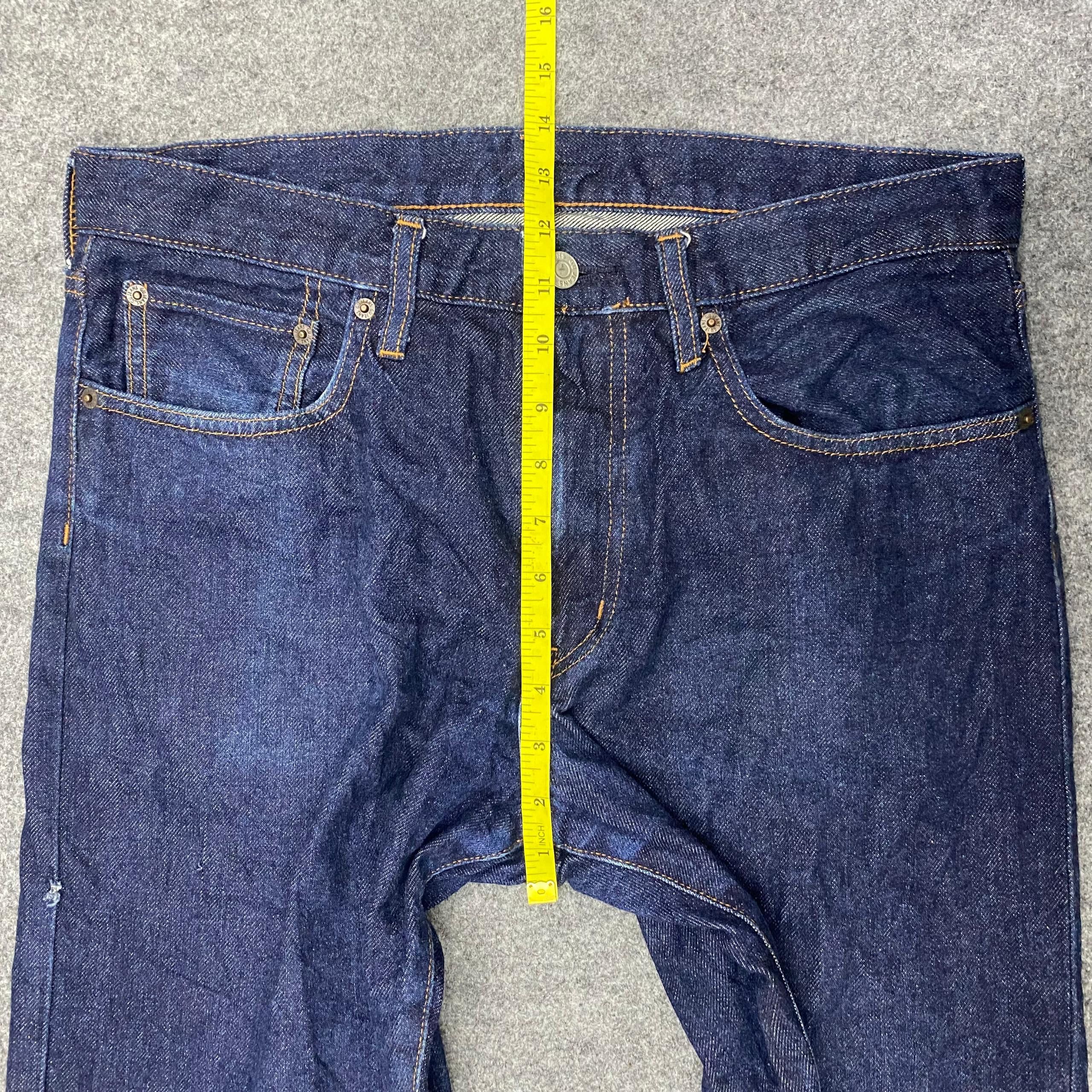 GU 💥Best Offer💥Vintage Gu Japanese Brand Distressed Denim Size US 34 / EU 50 - 7 Thumbnail