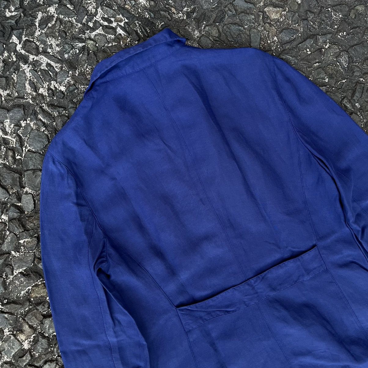 Emporio Armani Vintage Emporio Armani Linen Chore Jacket Size US M / EU 48-50 / 2 - 12 Thumbnail
