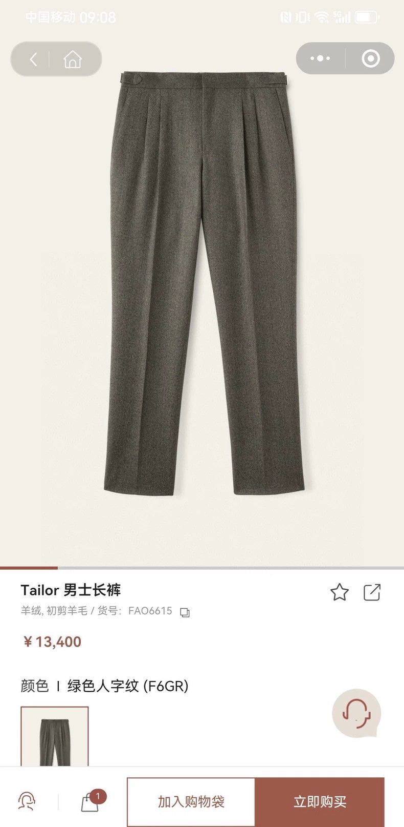 Loro Piana LORO PIANA Pleated trousers Size US 38 / EU 54 - 3 Thumbnail