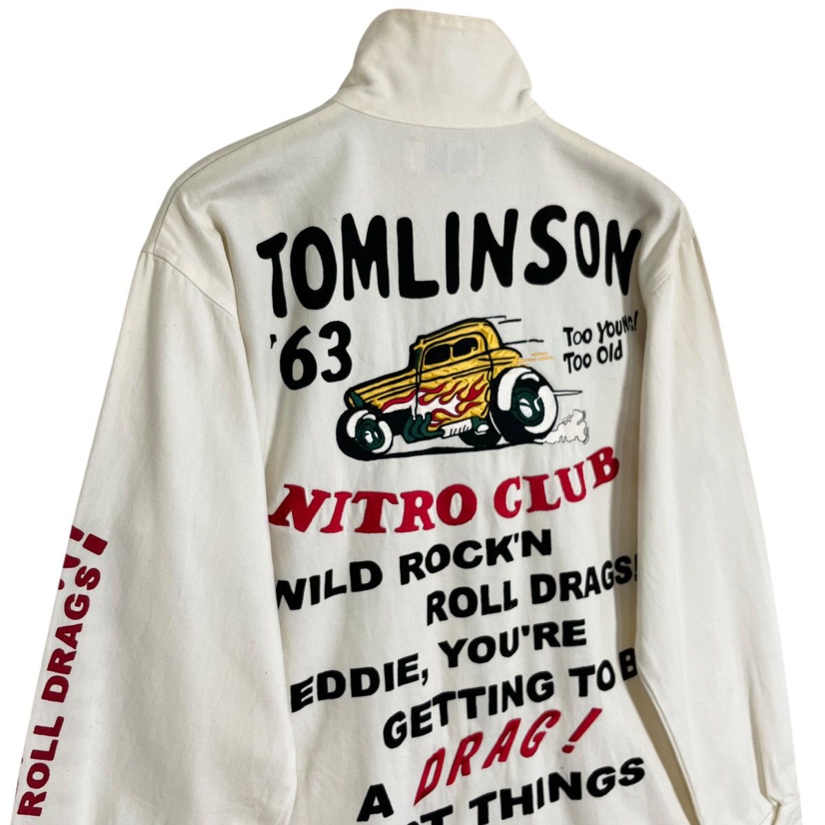 Vintage Vintage Hot Rod Rock ‘N Roll Drag Embroidery Zipper Jacket Size US L / EU 52-54 / 3 - 3 Thumbnail