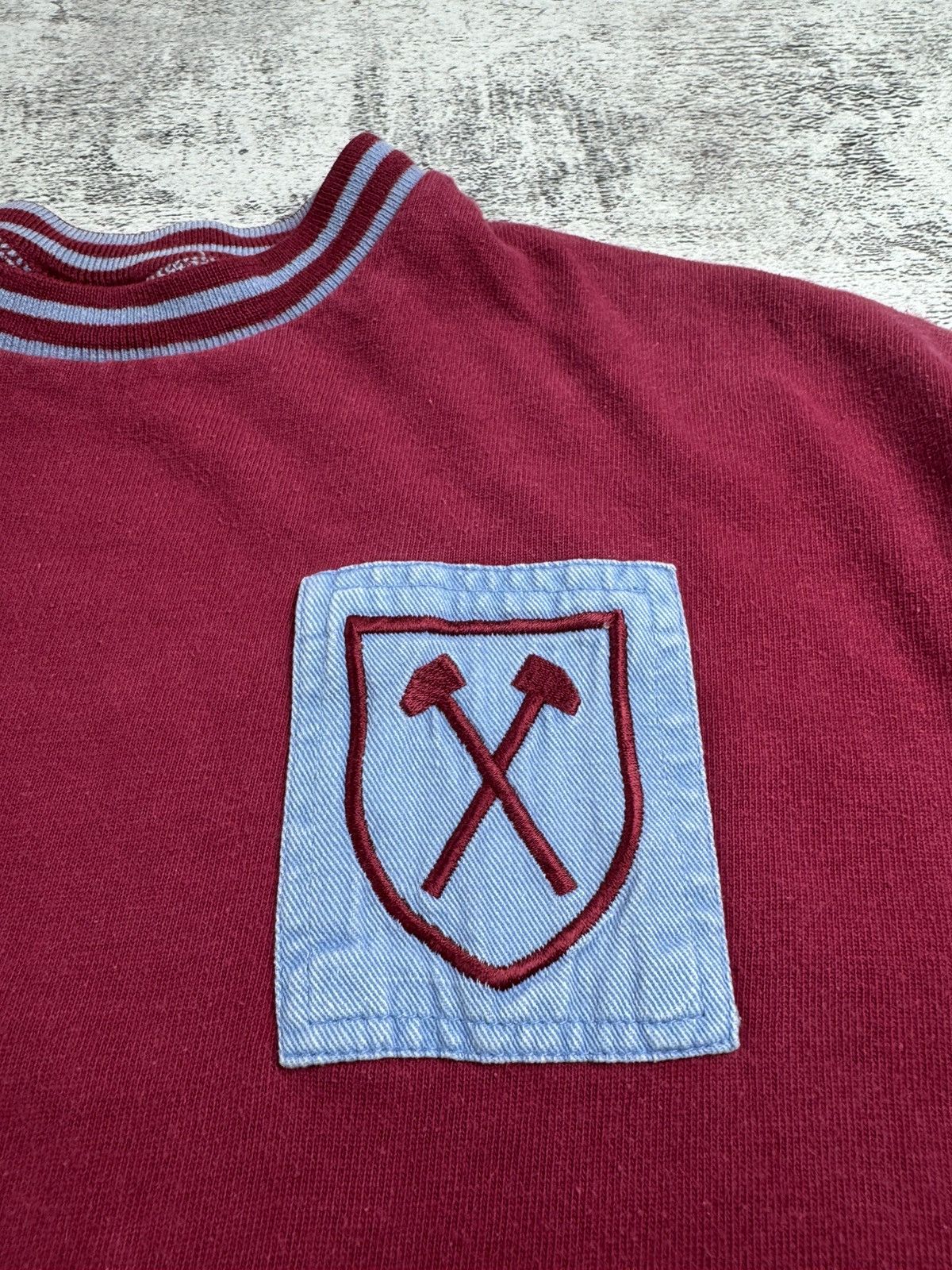 Vintage West Ham 1966 Arkwright Sportswear 48/120 cm XL Soccer Football Jersey T Shirt Size US XL / EU 56 / 4 - 9 Thumbnail