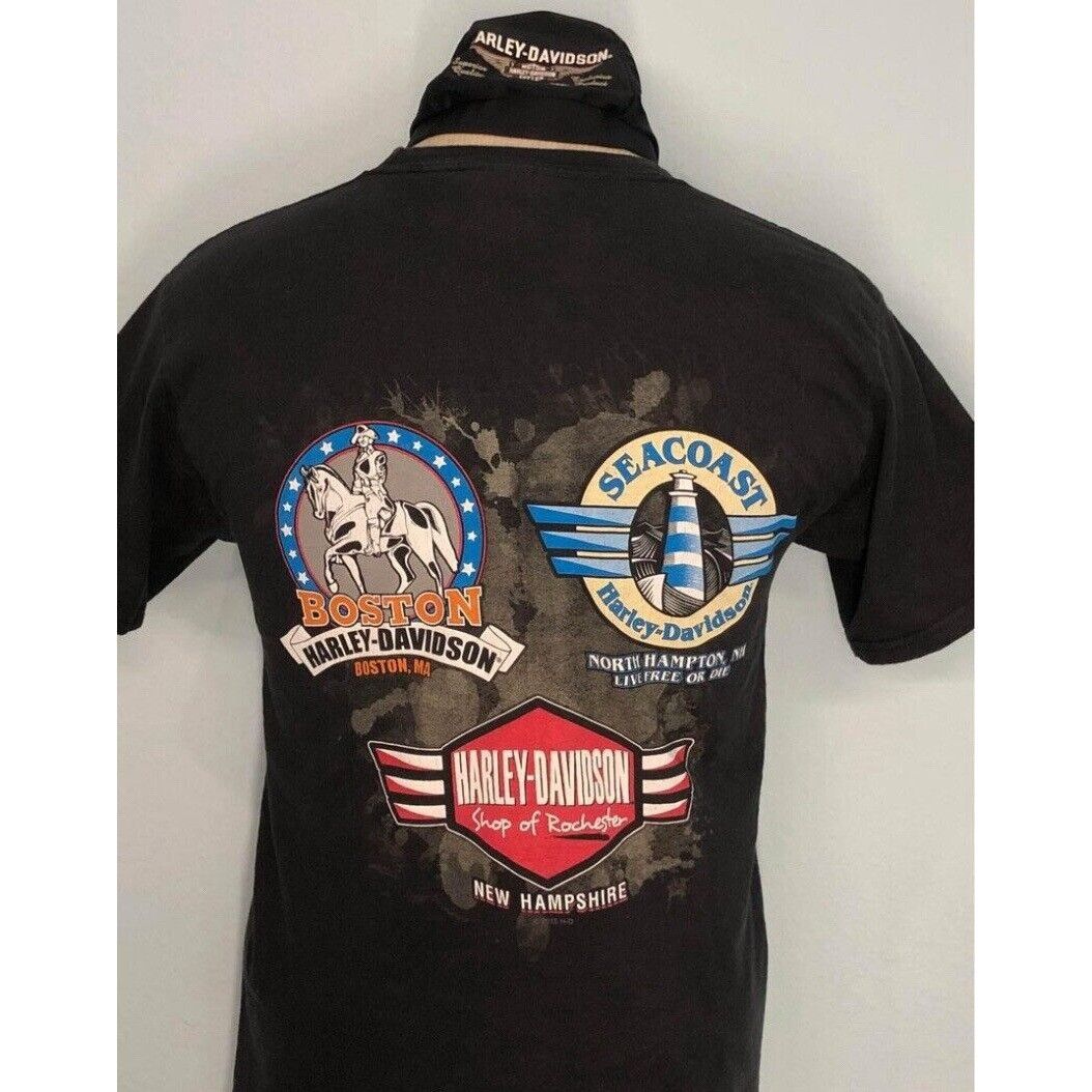 Harley Davidson × Vintage Harley Davidson T-shirt Small Men BOSTON, NEW HAMPSHIRE Size US S / EU 44-46 / 1 - 1 Thumbnail