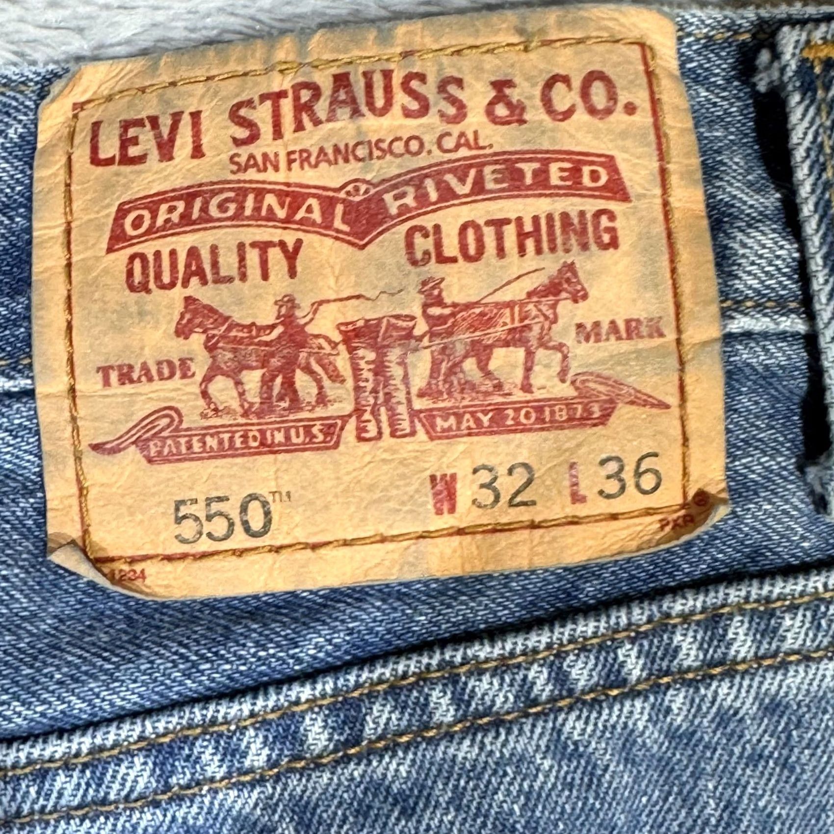 Levi's VINTAGE Levi’s 550 Jeans Mens 32x34 Blue Relaxed Fit Tapered Leg Medium Wash Jeans Mens 32x34 Blue Relaxed Fit Tapered Leg Medium Wash Size US 32 / EU 48 - 3 Thumbnail