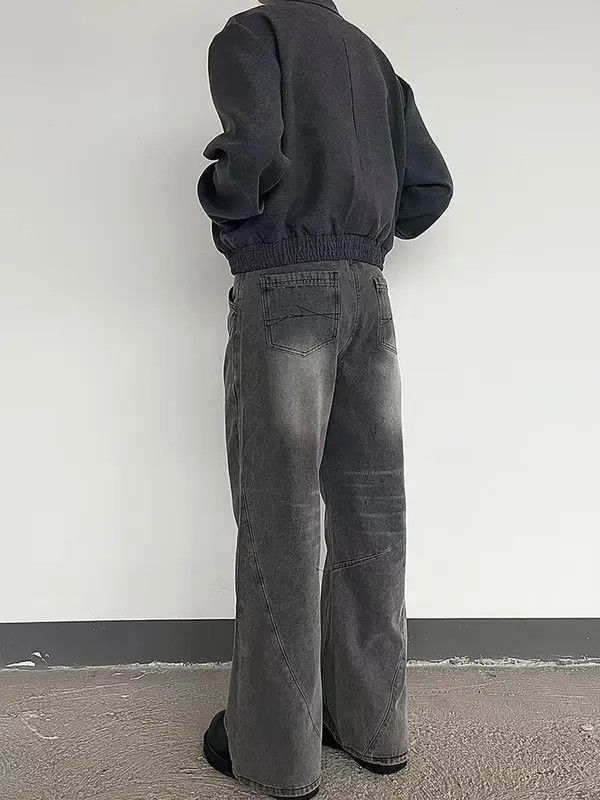 Japanese Brand Yumi Japanese retro street washed distressed jeans for men Size US 32 / EU 48 - 4 Thumbnail