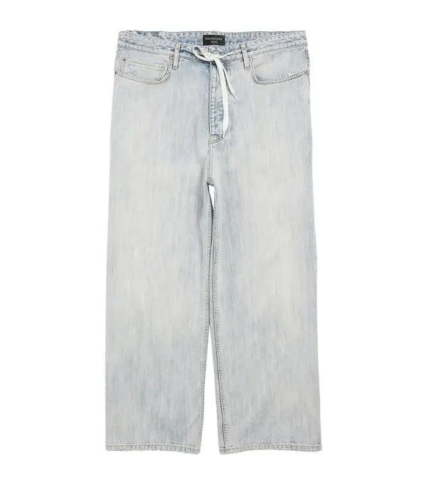 o1w1db10326 Oversized Baggy Pants in Blue