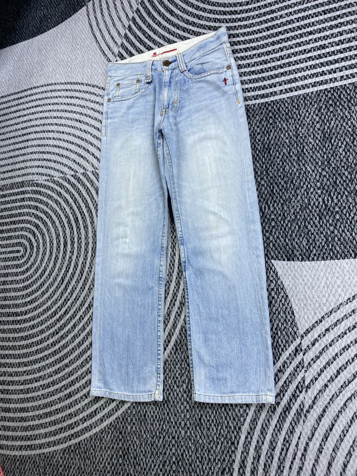 Japanese Brand Vintage Genoese Kapital Style Blue Washed Denim Jeans Size US 30 / EU 46 - 4 Thumbnail
