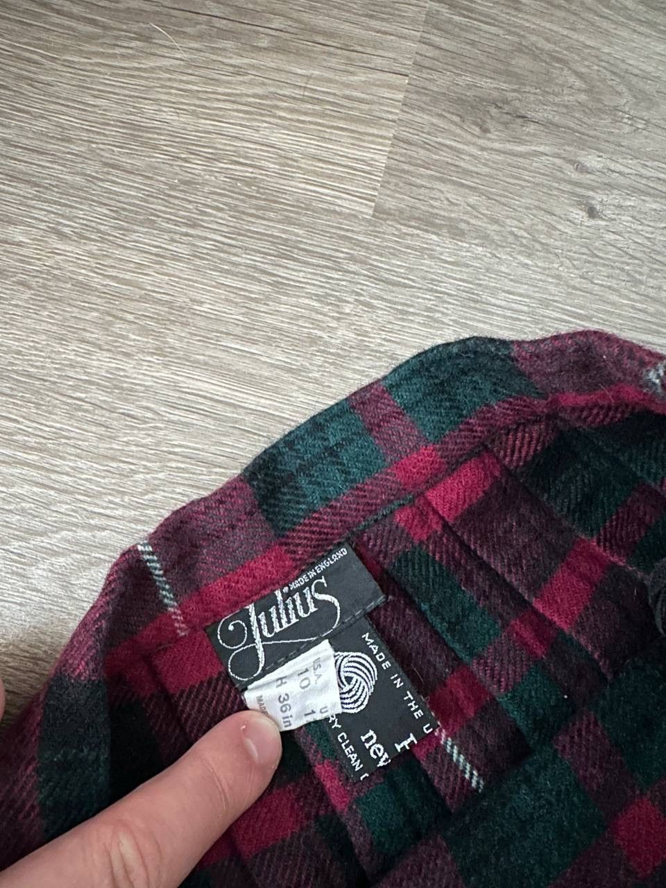 Other UK × Vintage Vintage Scottish Wool Red Julius Skirt Size 27" / US 4 / IT 40 - 17 Thumbnail