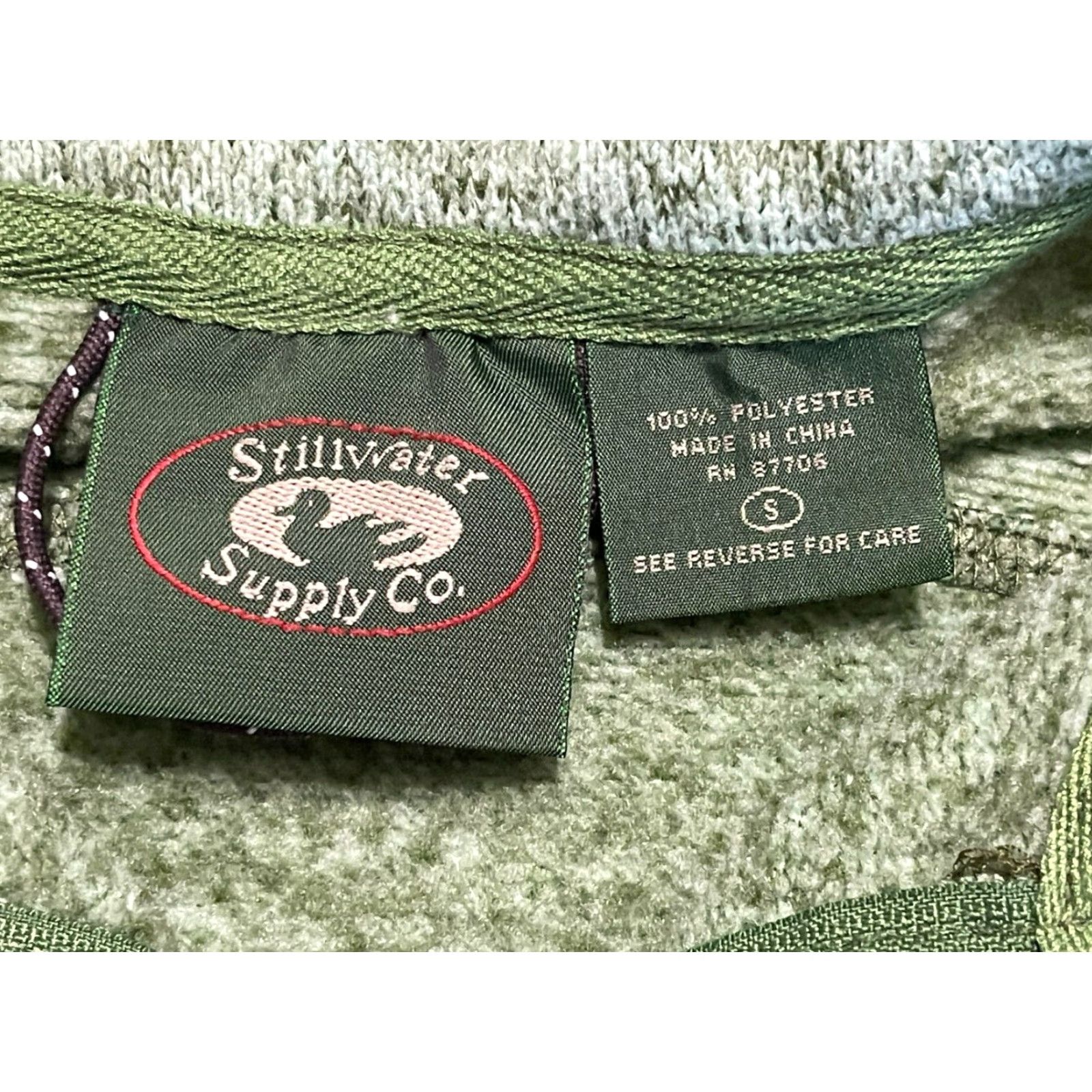 Vintage Stillwater Supply Co. Sweatshirt Women’s Size Small Green Full Zip Shirt) Size S / US 4 / IT 40 - 6 Thumbnail