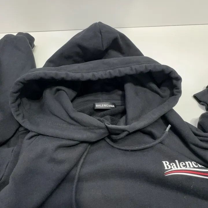 Balenciaga Balenciaga Balenciaga Logo Print Hoodie for Men -2507 Size US L / EU 52-54 / 3 - 6 Thumbnail