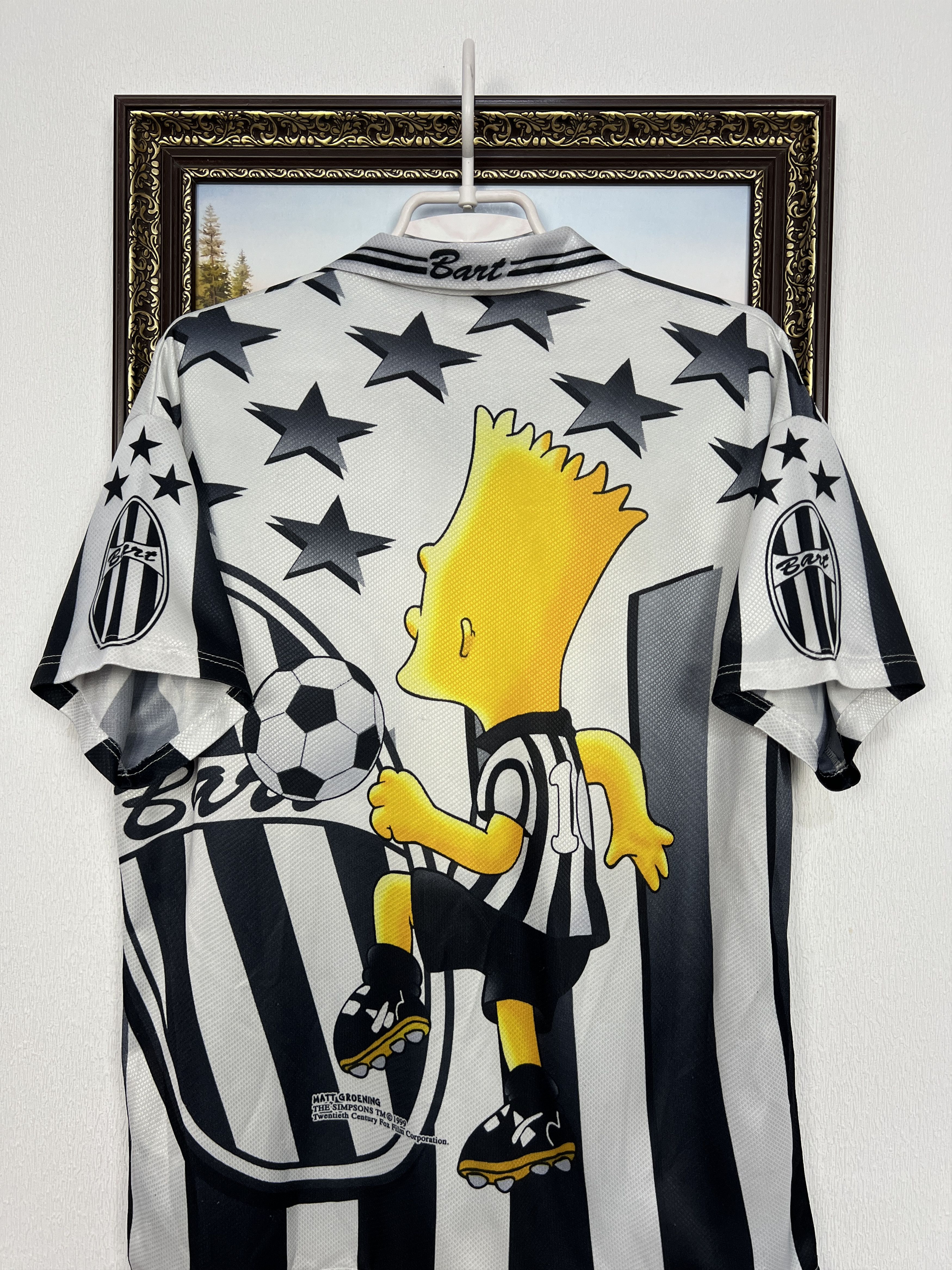 The Simpsons Vintage 1999 Simpsons Graphic Juventus Football Shirt Soccer Size US M / EU 48-50 / 2 - 13 Thumbnail